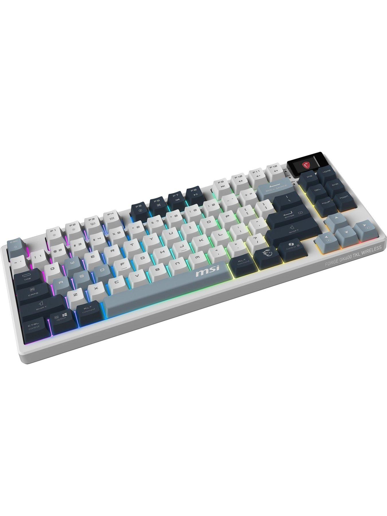 Image 4 of 7 of MSI Forge GK600 TKL Wireless RGB Mechanical Gaming Keyboard - Sky
