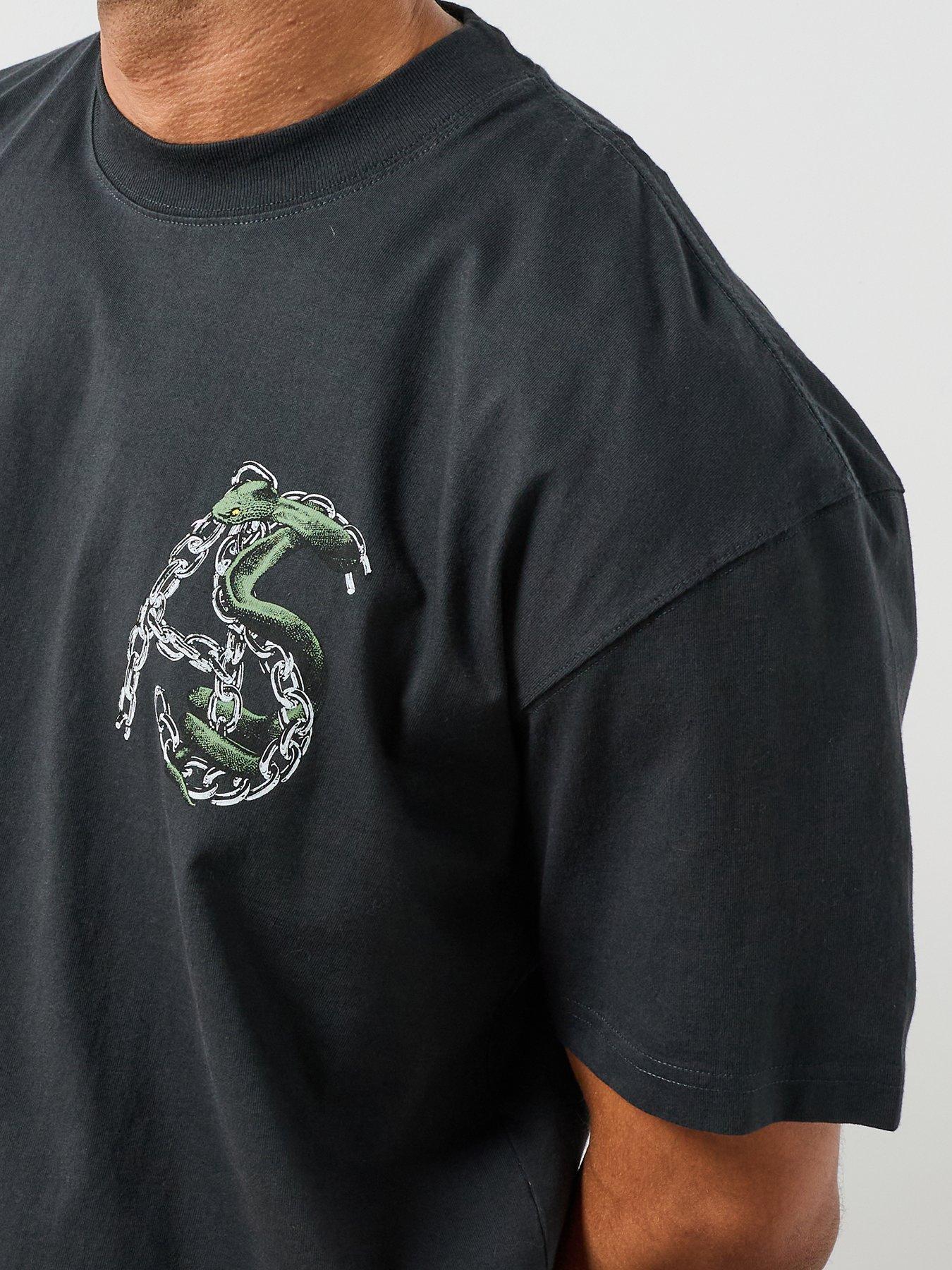 Image 5 of 6 of AllSaints Linx Graphic T-Shirt - Black