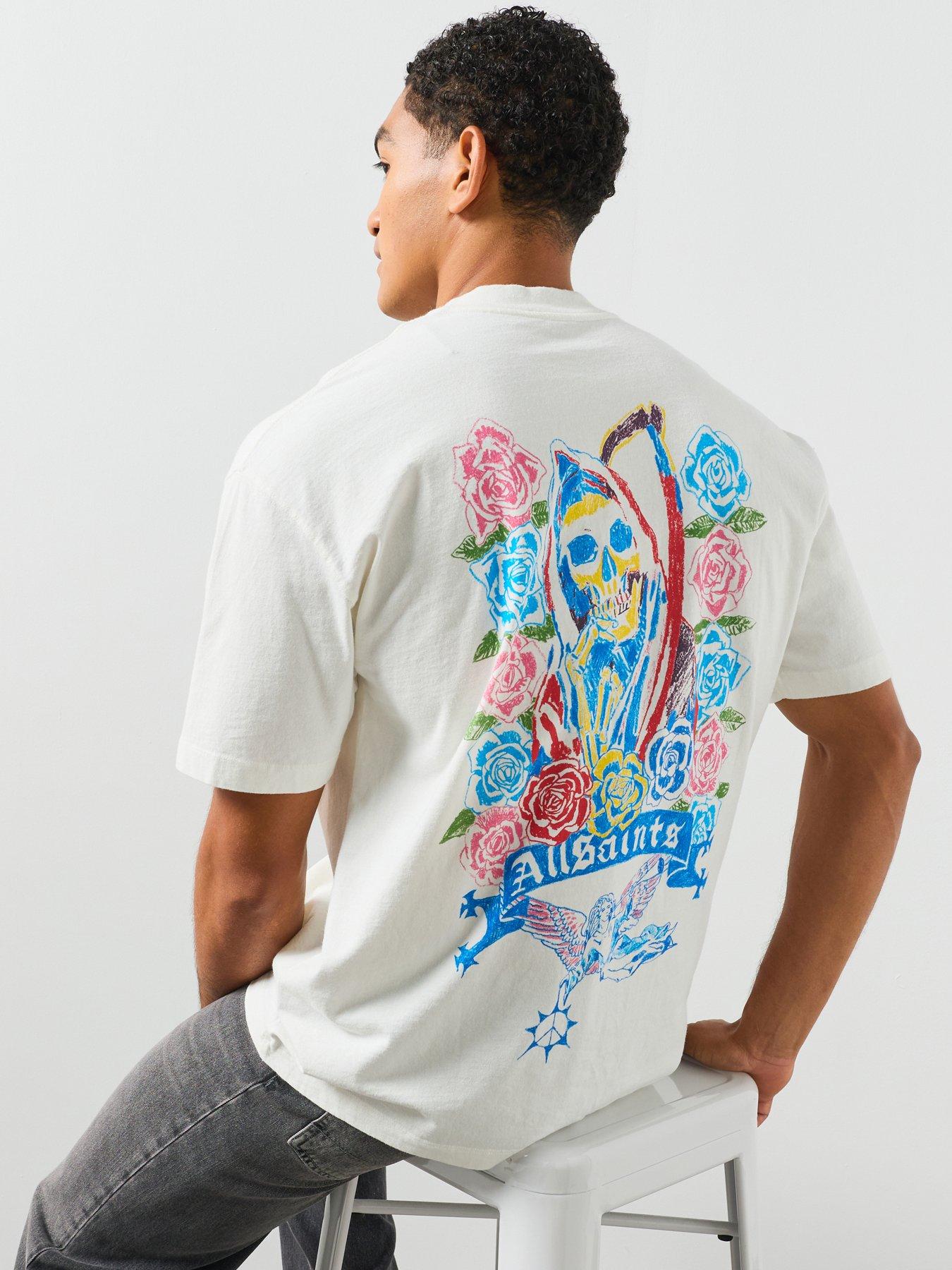 AllSaints Cray Graphic T-Shirt - White