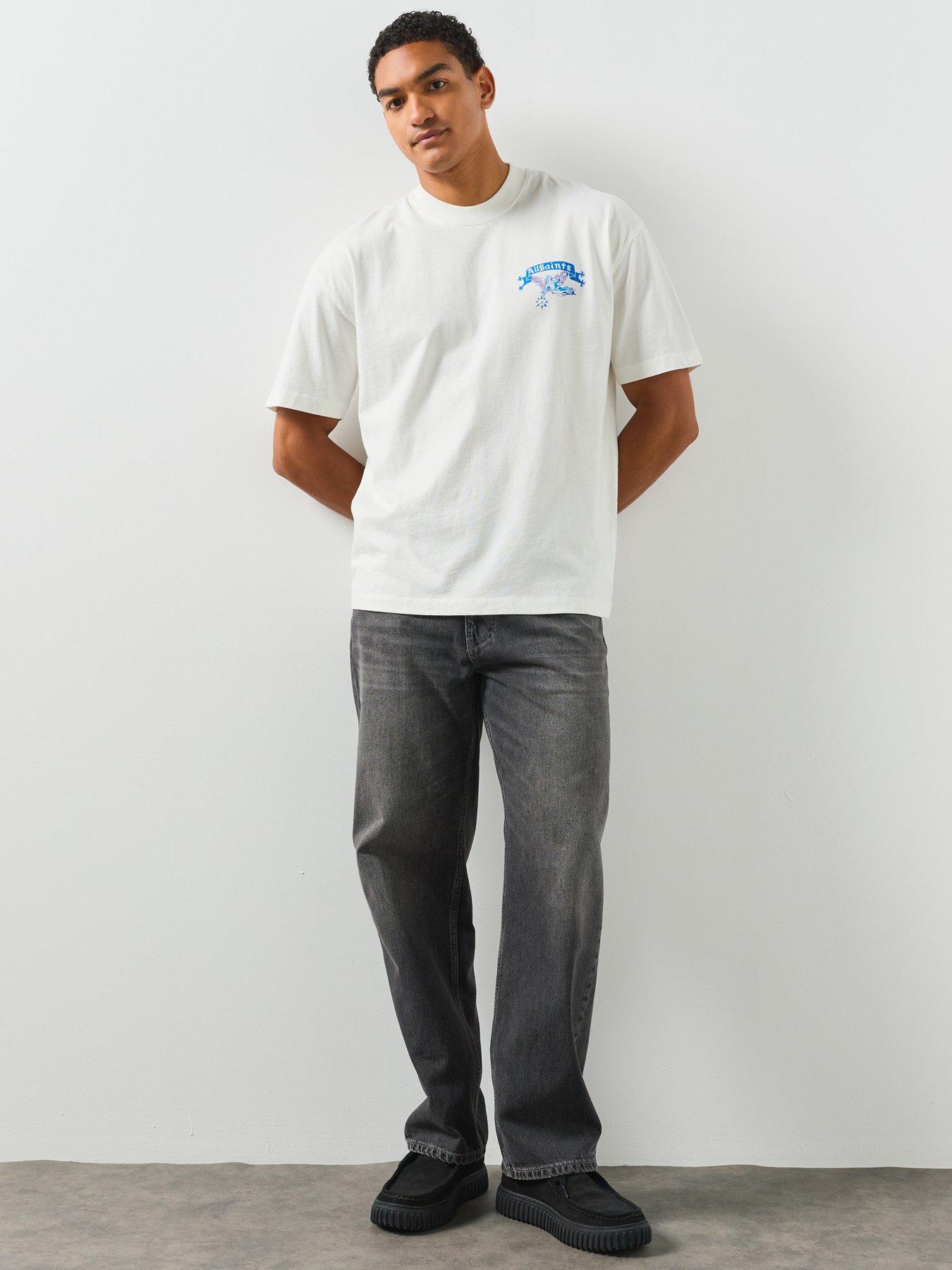 Image 3 of 6 of AllSaints Cray Graphic T-Shirt - White