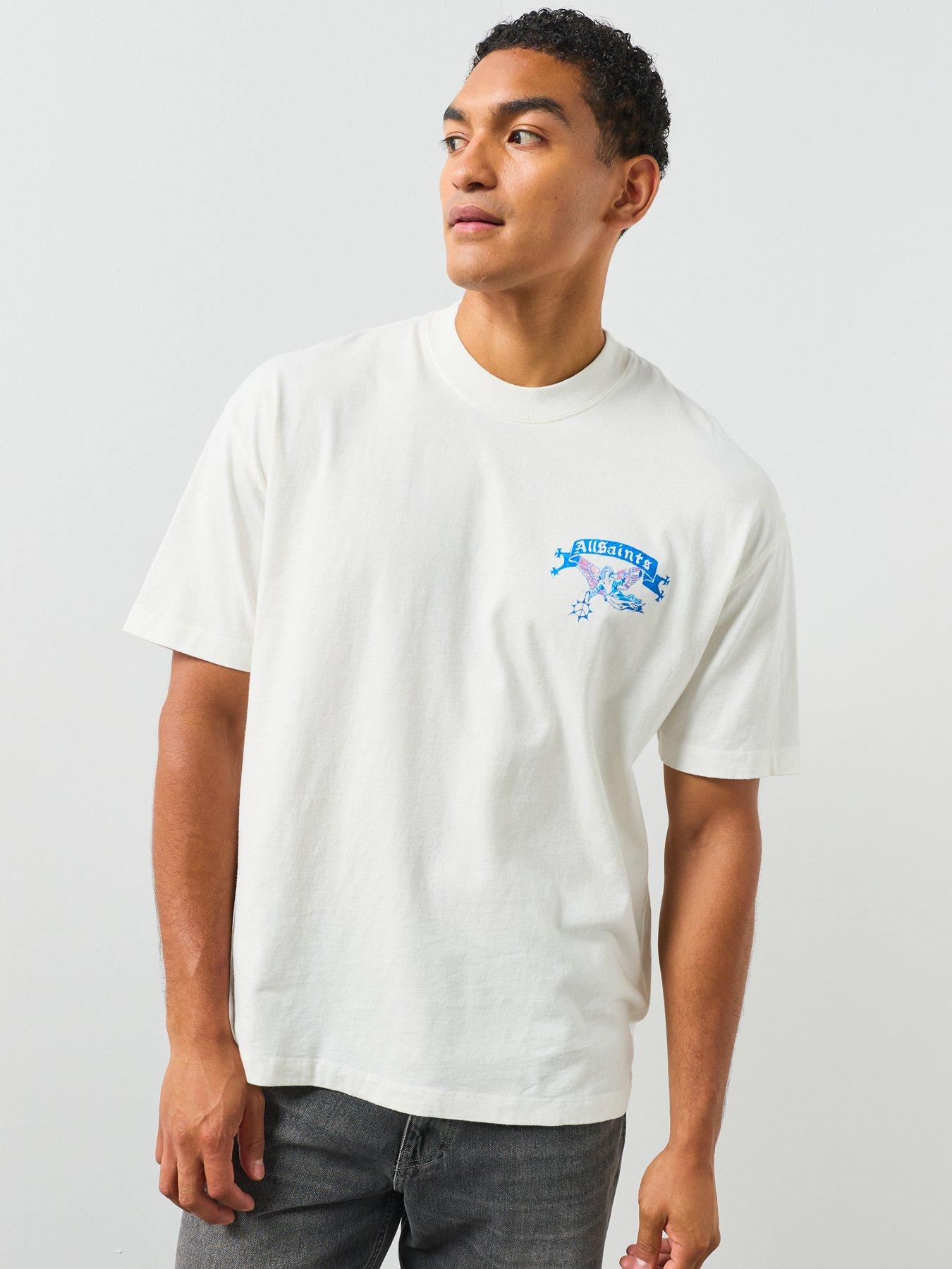 Image 4 of 6 of AllSaints Cray Graphic T-Shirt - White