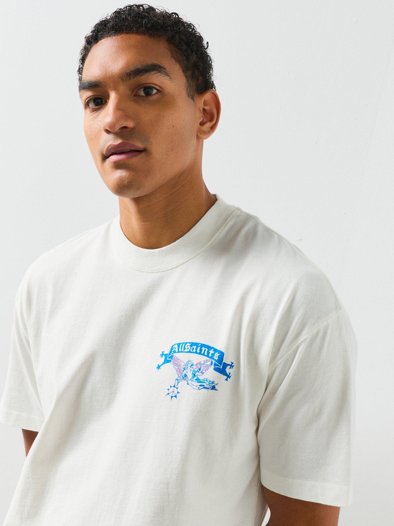 Image 5 of 6 of AllSaints Cray Graphic T-Shirt - White