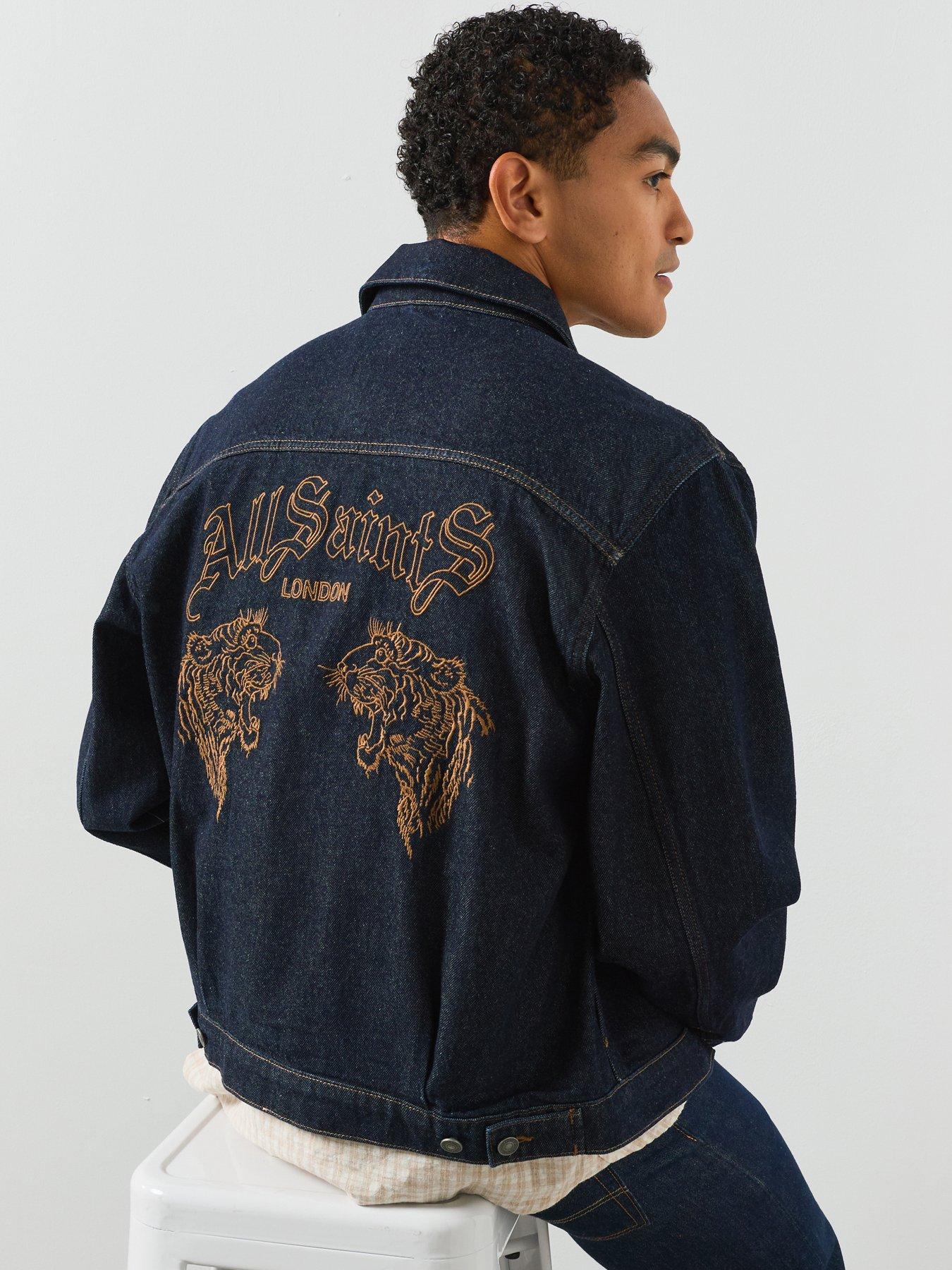 AllSaints Union Tigres Denim Jacket - Blue
