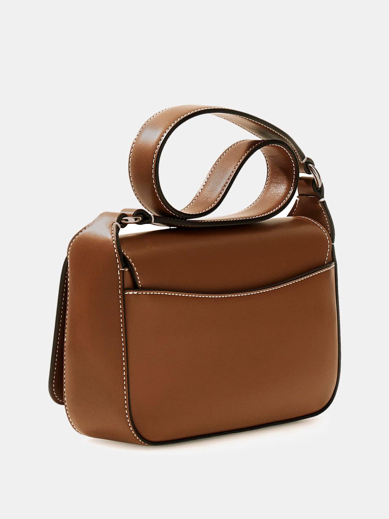 Image 2 of 4 of Guess Ruby Flap Shoulder Bag - Brown