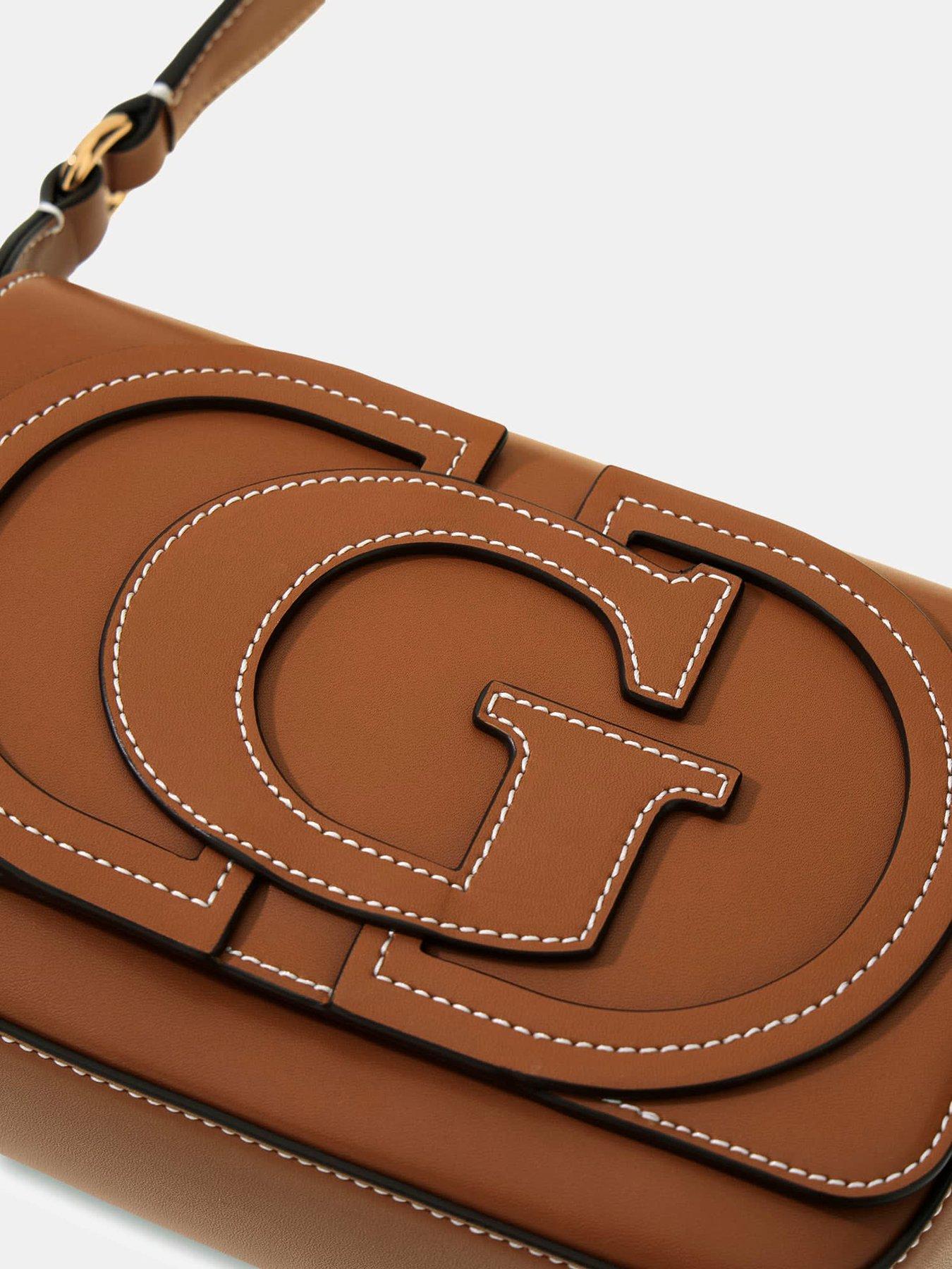 Image 4 of 4 of Guess Ruby Flap Shoulder Bag - Brown
