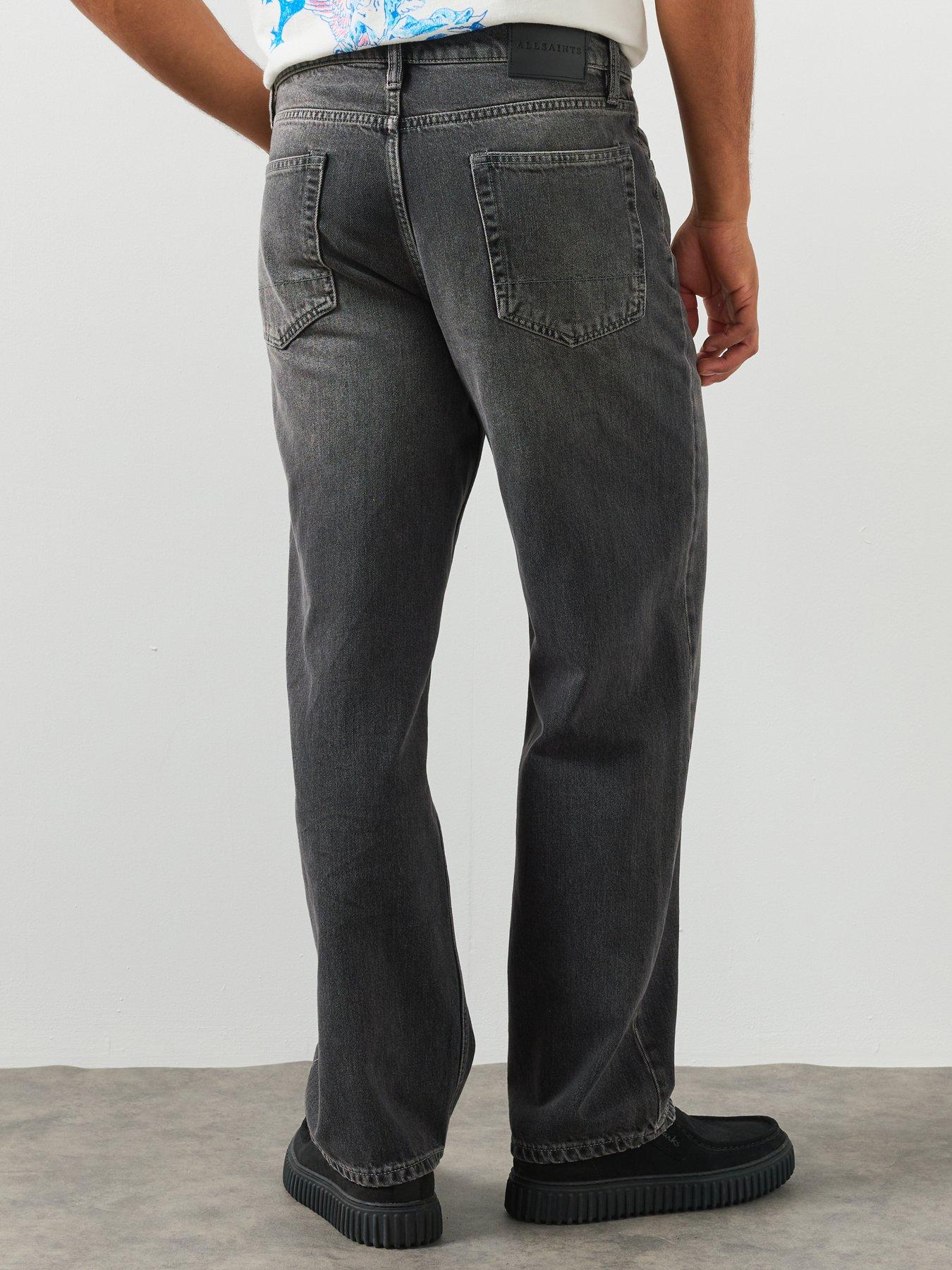 Image 2 of 6 of AllSaints Mullen Loose Fit Jeans - Black