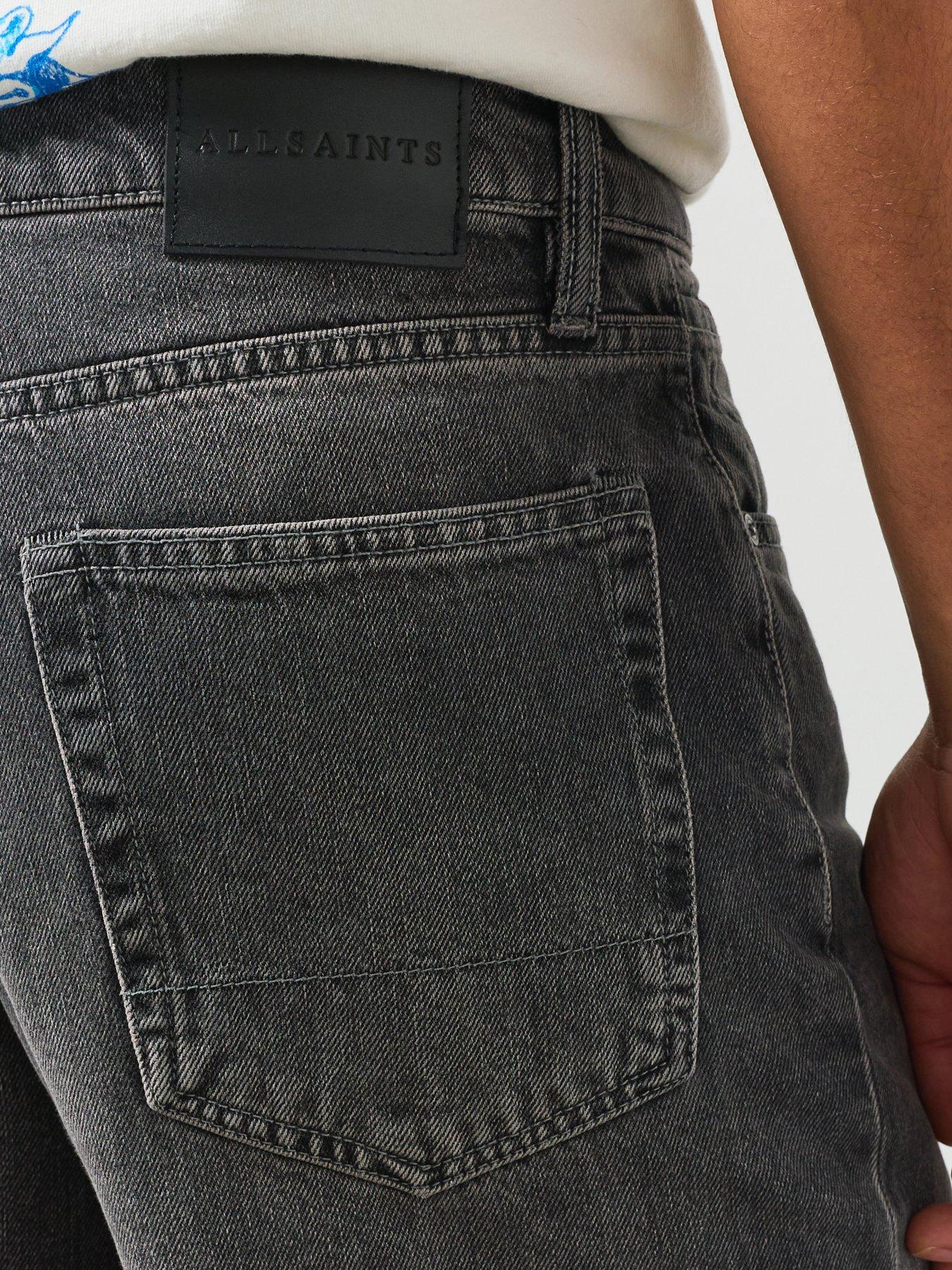 Image 6 of 6 of AllSaints Mullen Loose Fit Jeans - Black