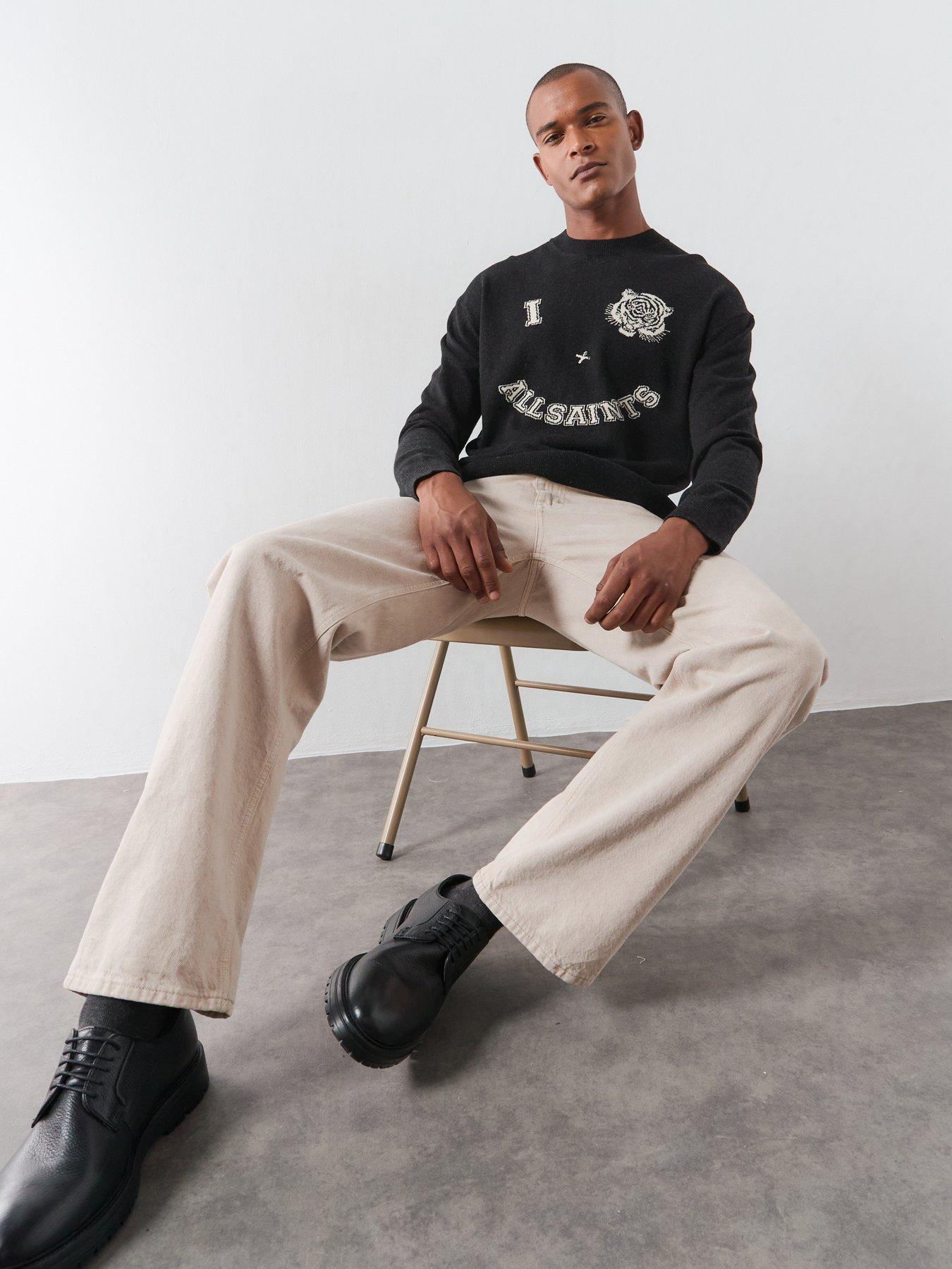 Image 6 of 6 of AllSaints Grinner Knitted Jumper - Black