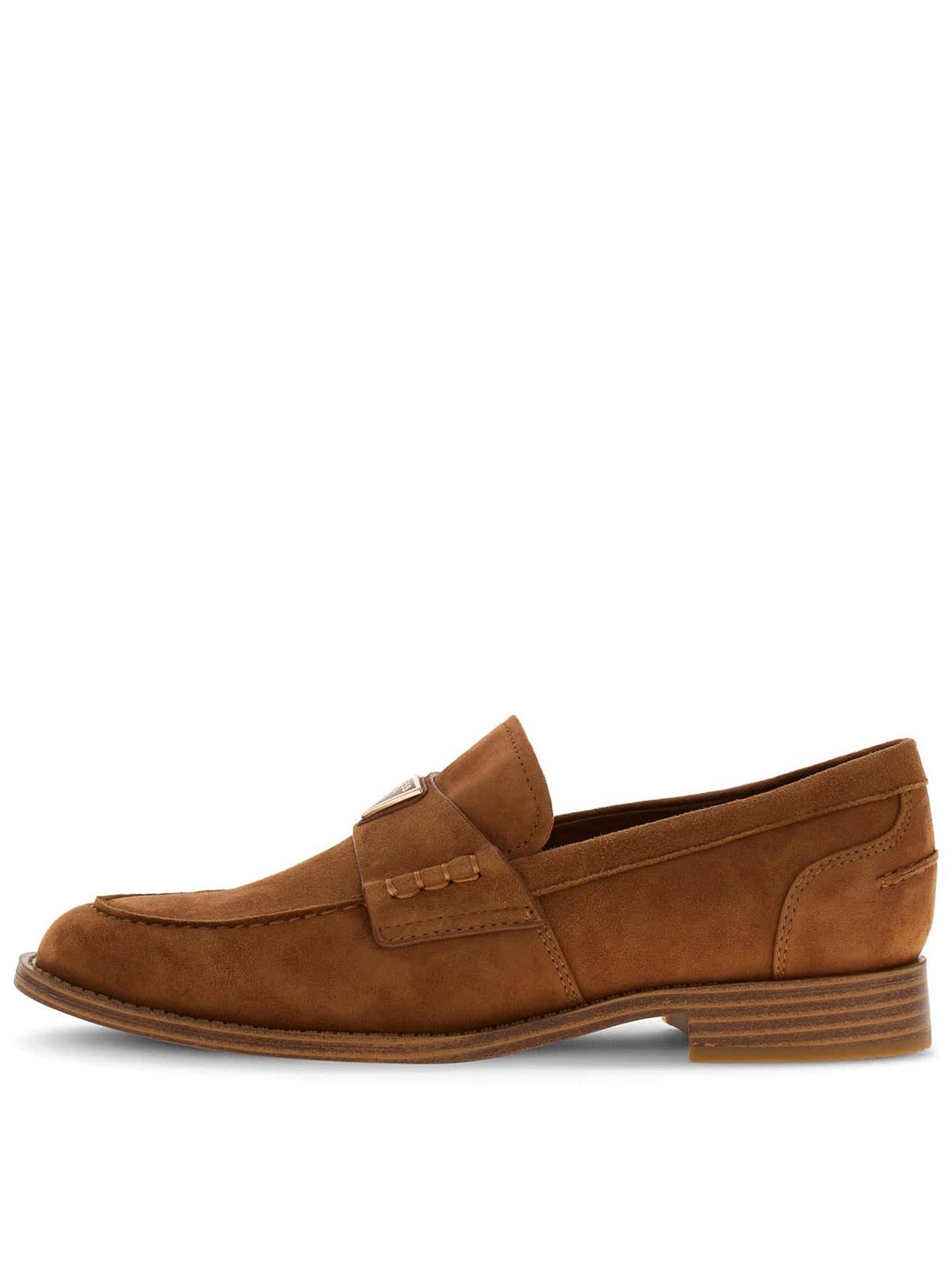 Guess Beliso Leather Loafer - Brown