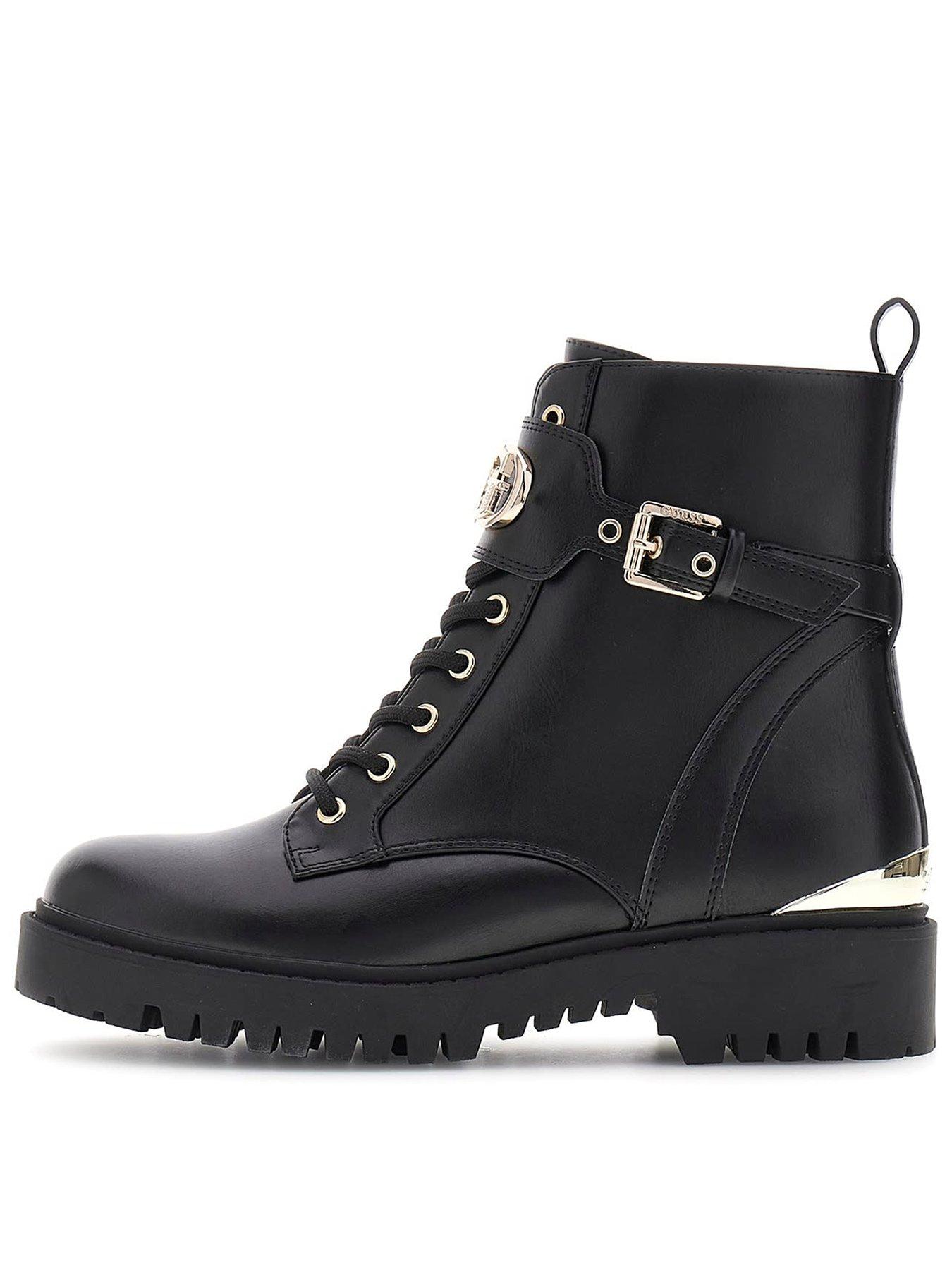 Image 1 of 5 of Guess Olanna Ankle Boots - Black