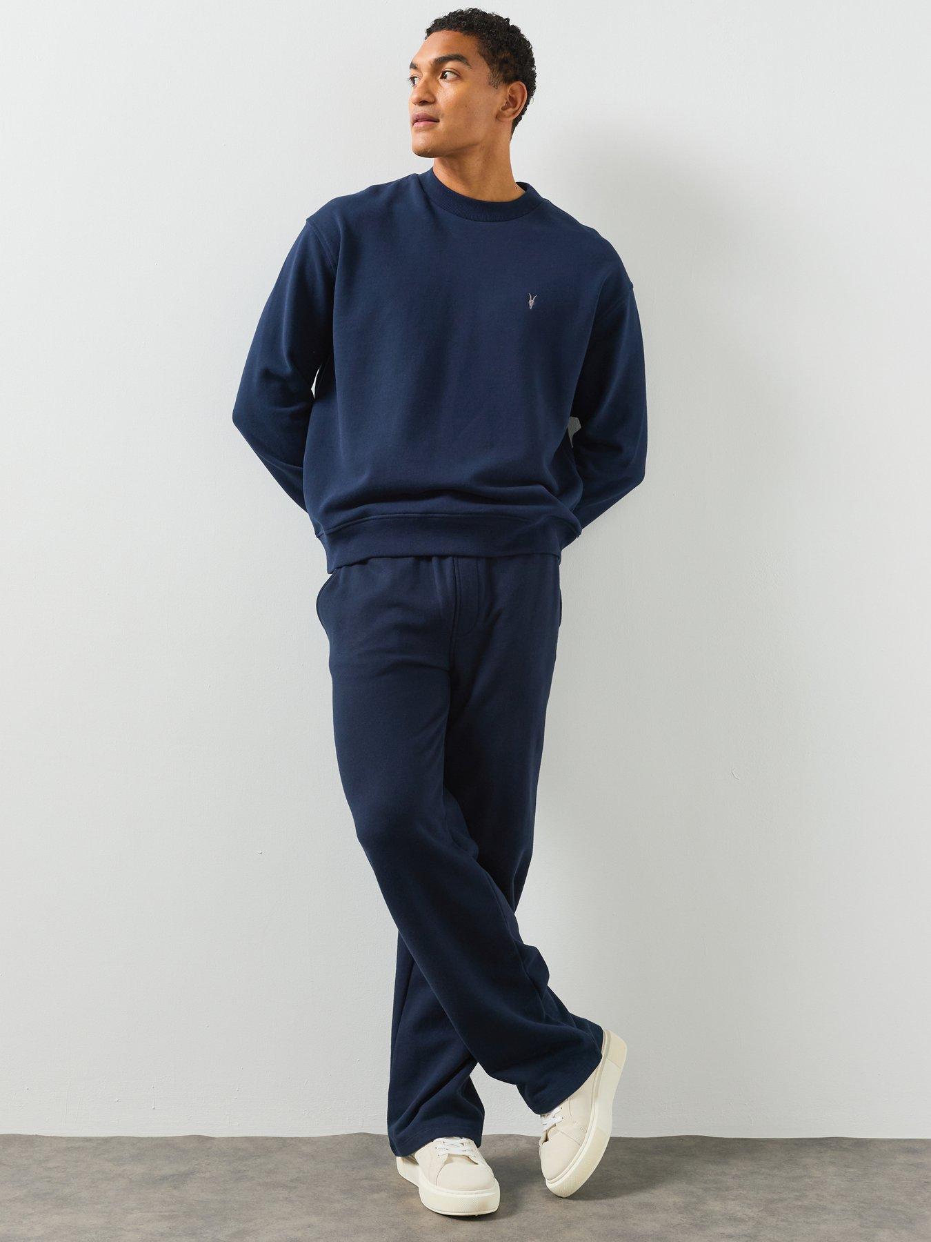 Image 3 of 6 of AllSaints Asher Crew Sweatshirt - Blue