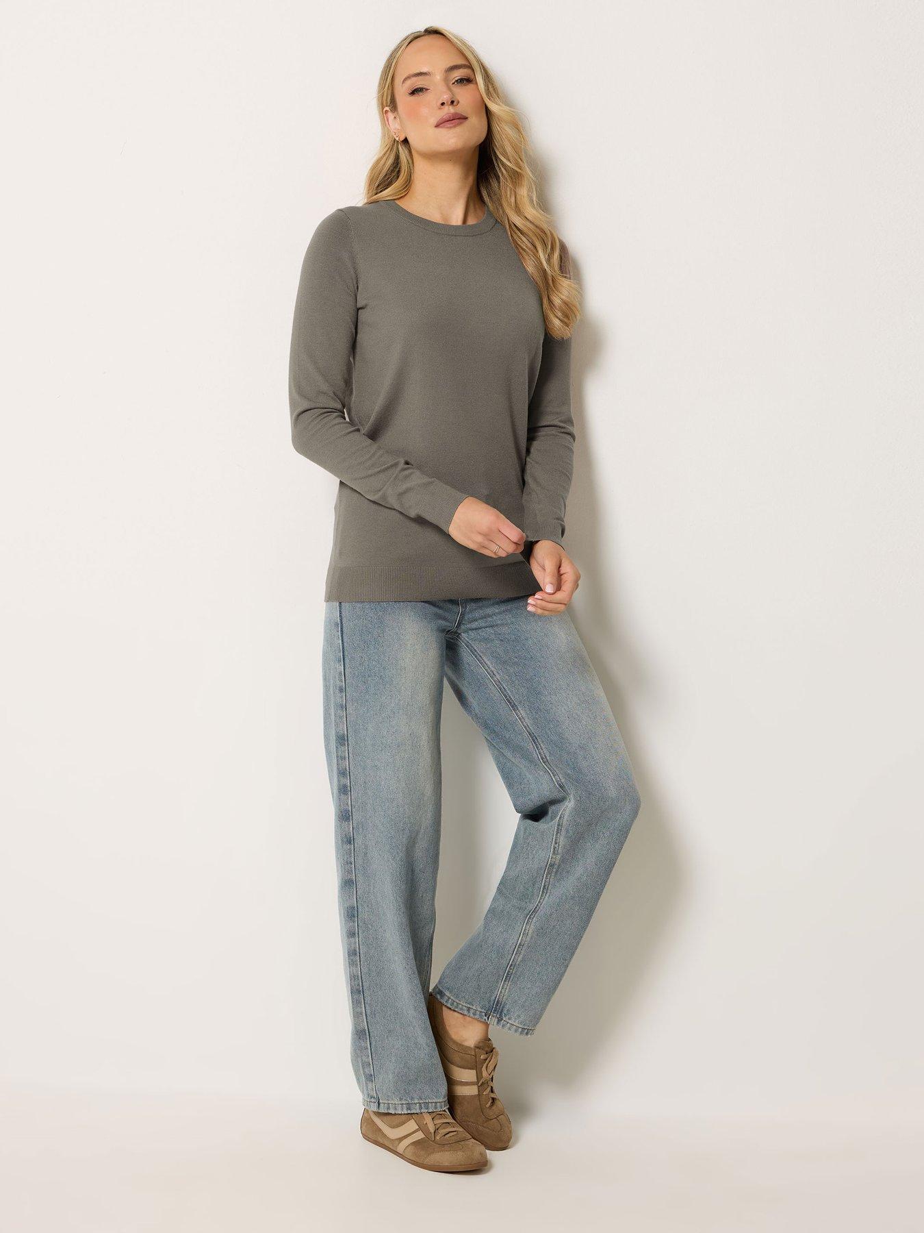 Image 3 of 4 of Long Tall Sally Crew Neck Jumper - Mocha