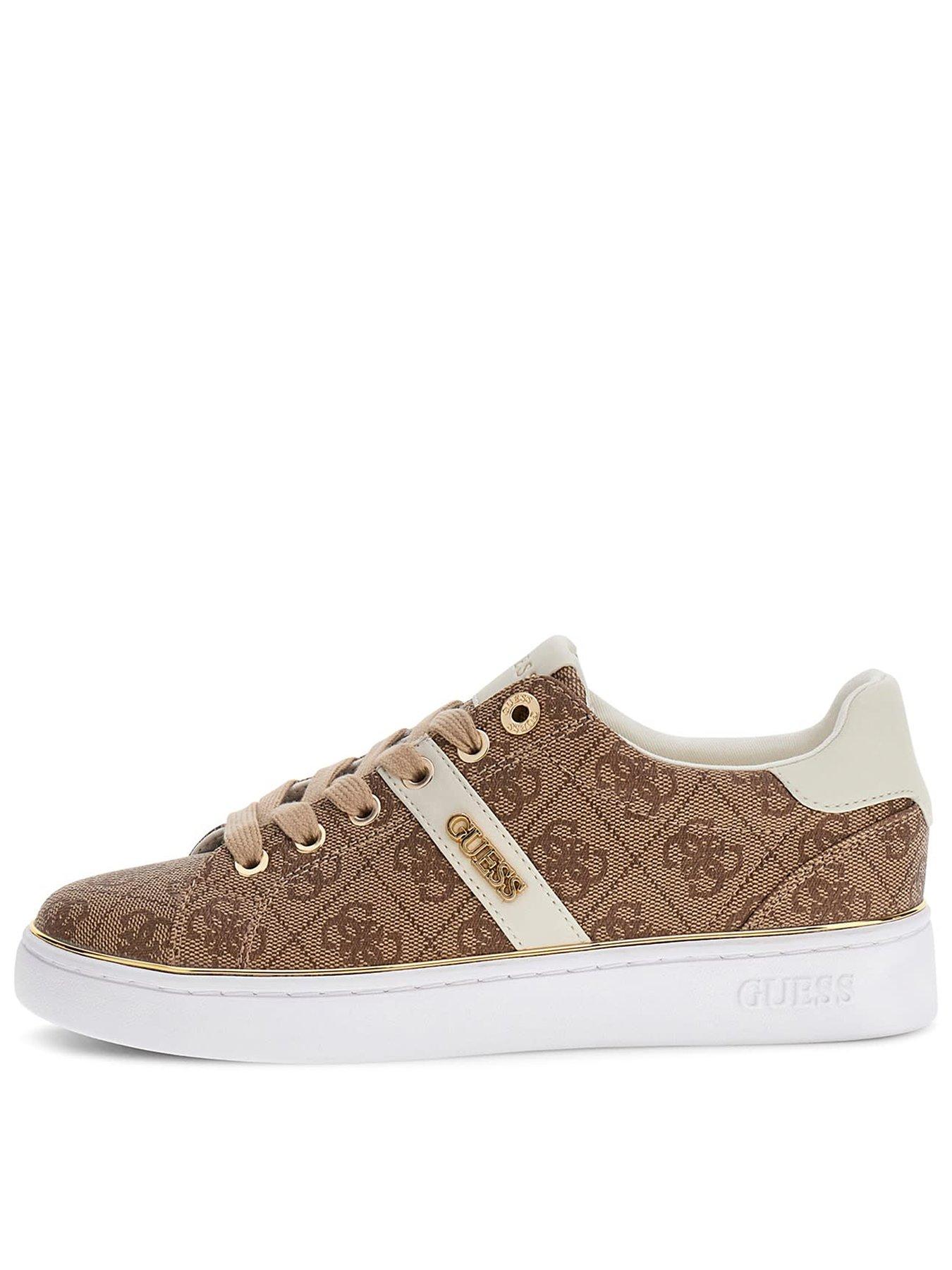 Image 1 of 6 of Guess Britz 4G Logo Sneaker - Beige