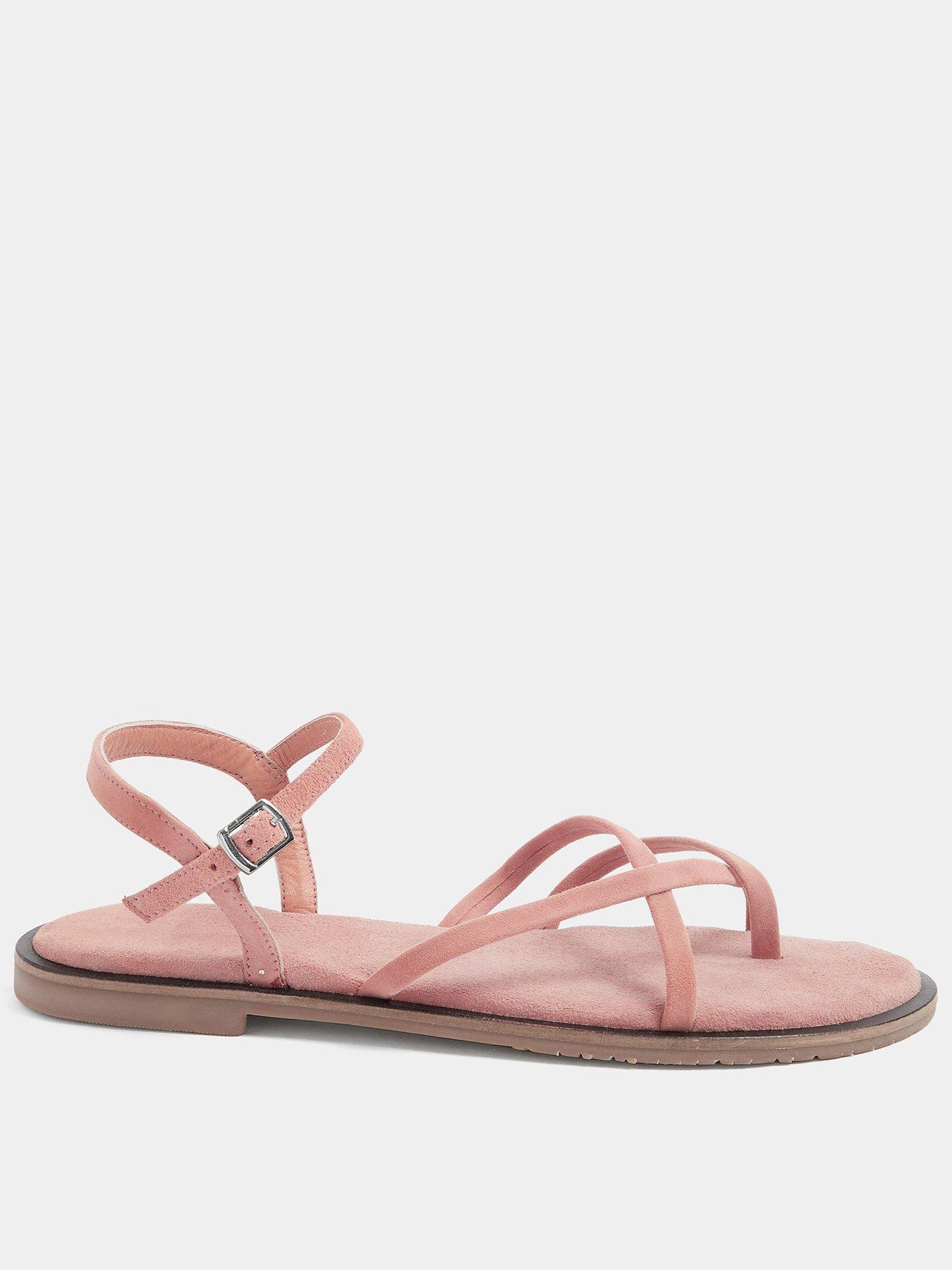 Image 1 of 4 of Long Tall Sally Skinny Strap Loop Sandal - Pink