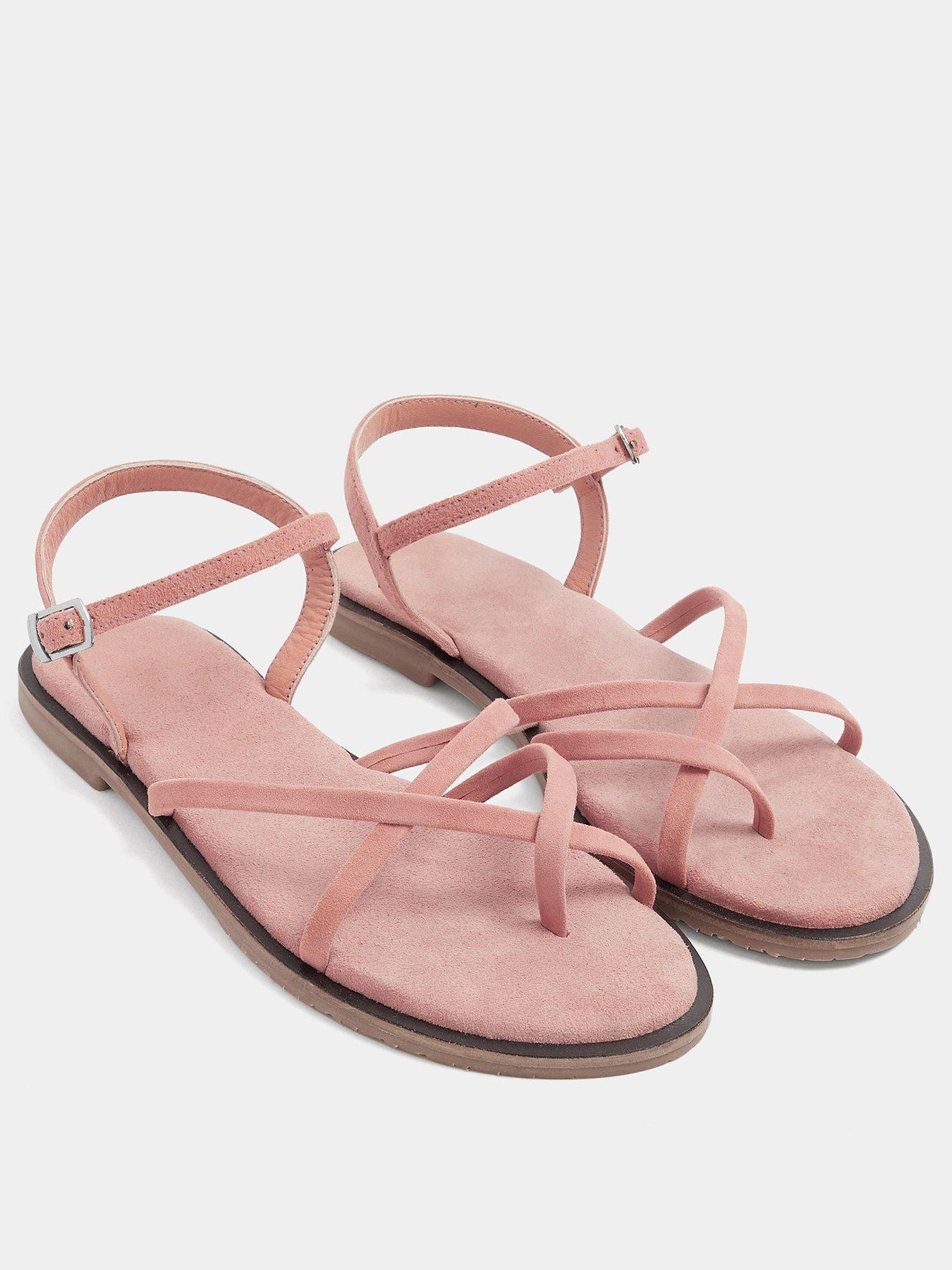 Image 2 of 4 of Long Tall Sally Skinny Strap Loop Sandal - Pink
