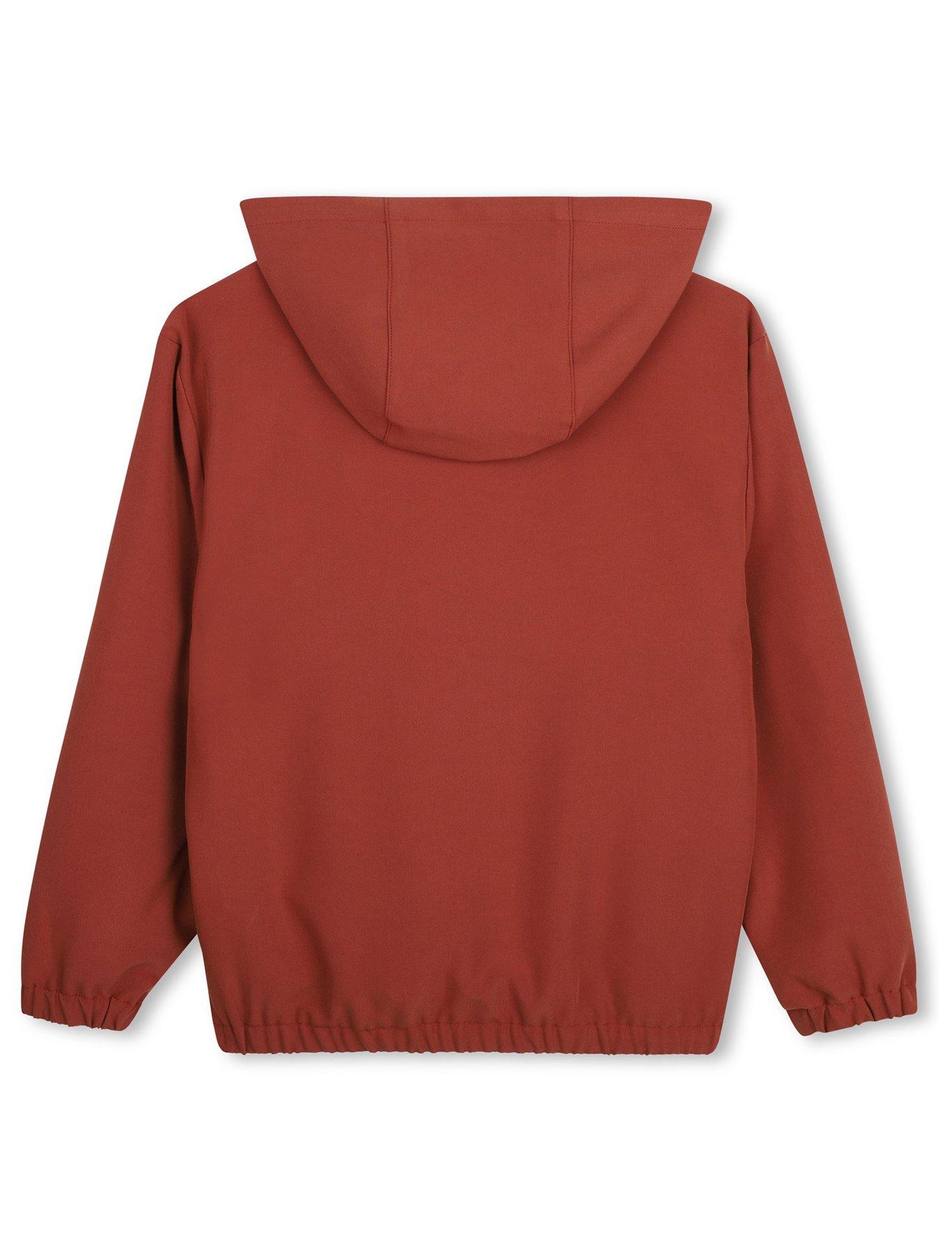 Image 3 of 4 of BOSS Boys 1/2 Zip Hoodie - Red