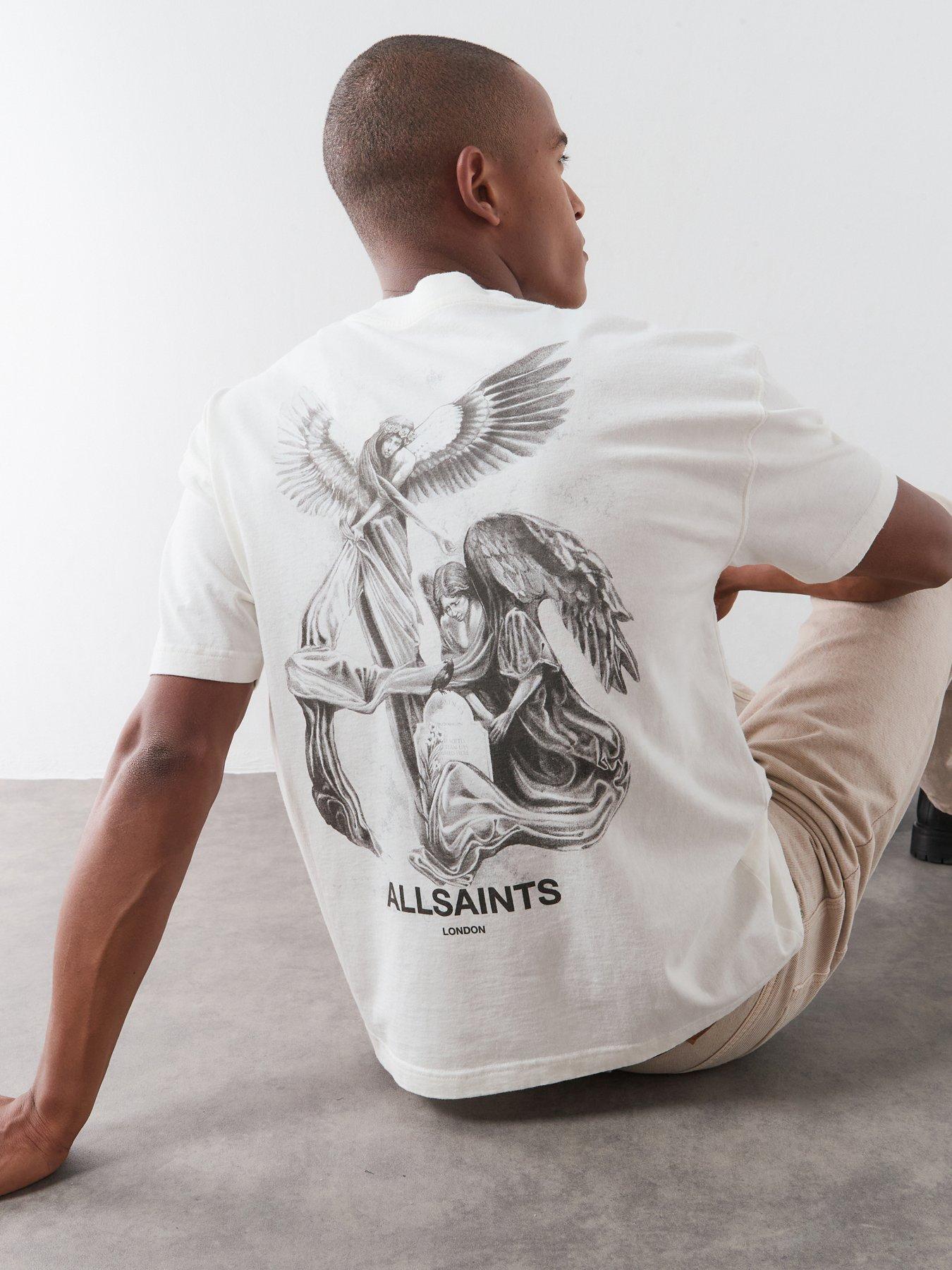 Image 1 of 6 of AllSaints Seraph Graphic T-Shirt - White