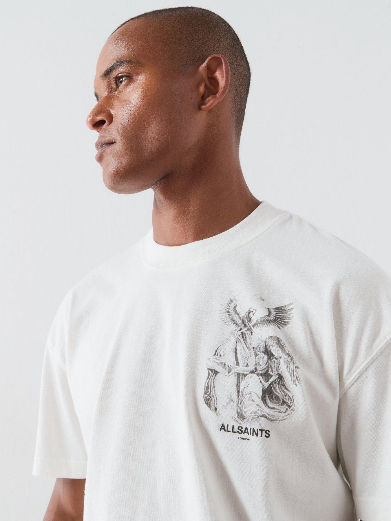 Image 5 of 6 of AllSaints Seraph Graphic T-Shirt - White