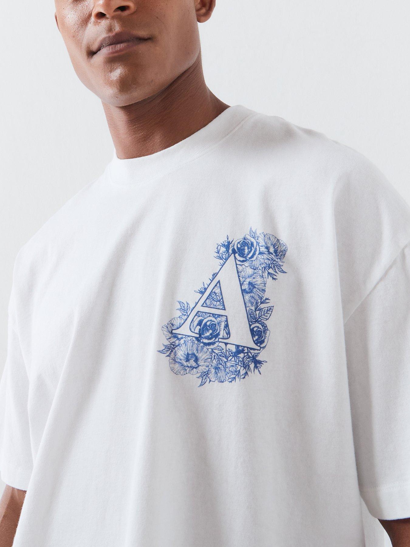 Image 4 of 6 of AllSaints Anthos Graphic T-Shirt - White