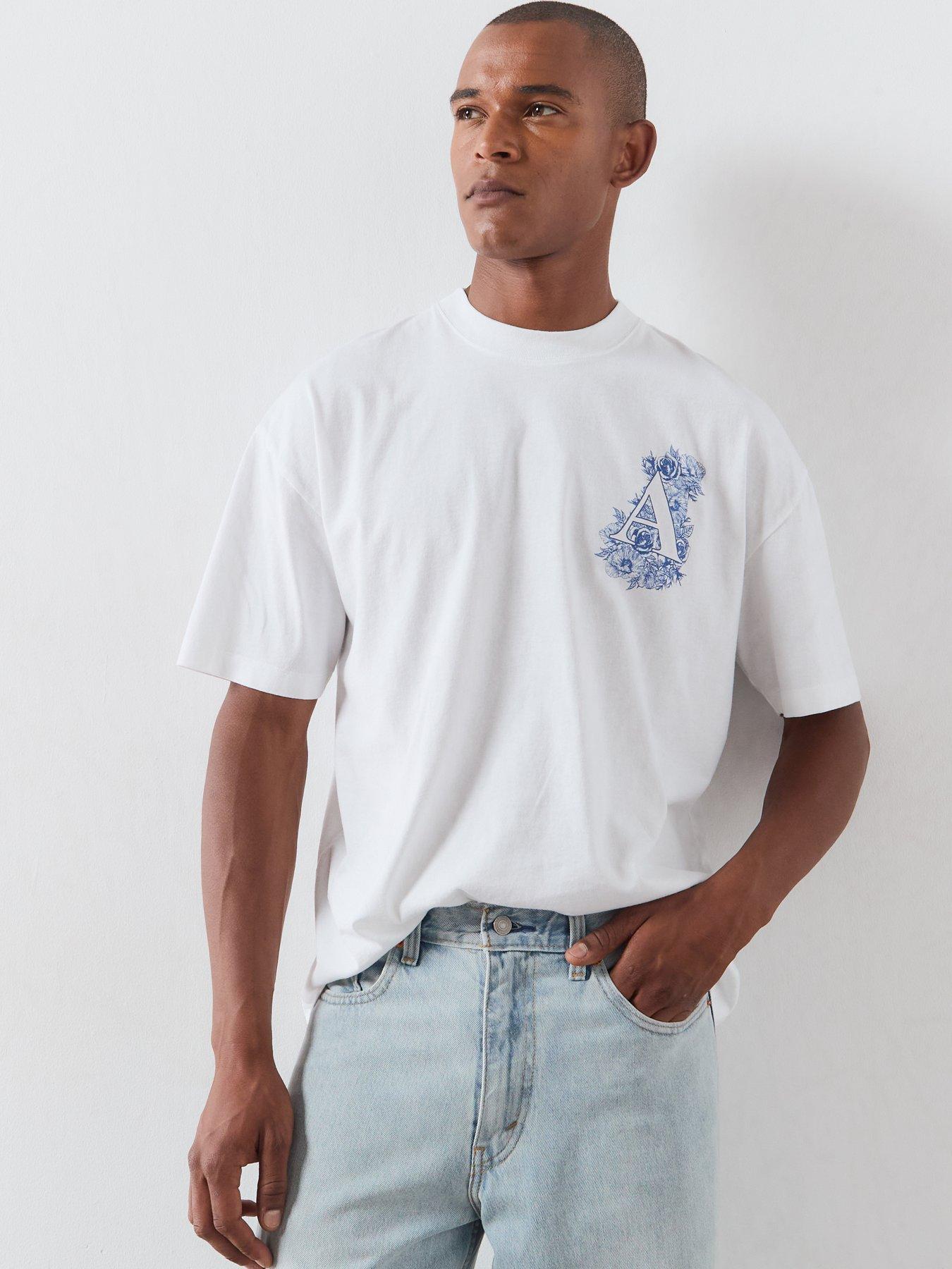 Image 6 of 6 of AllSaints Anthos Graphic T-Shirt - White