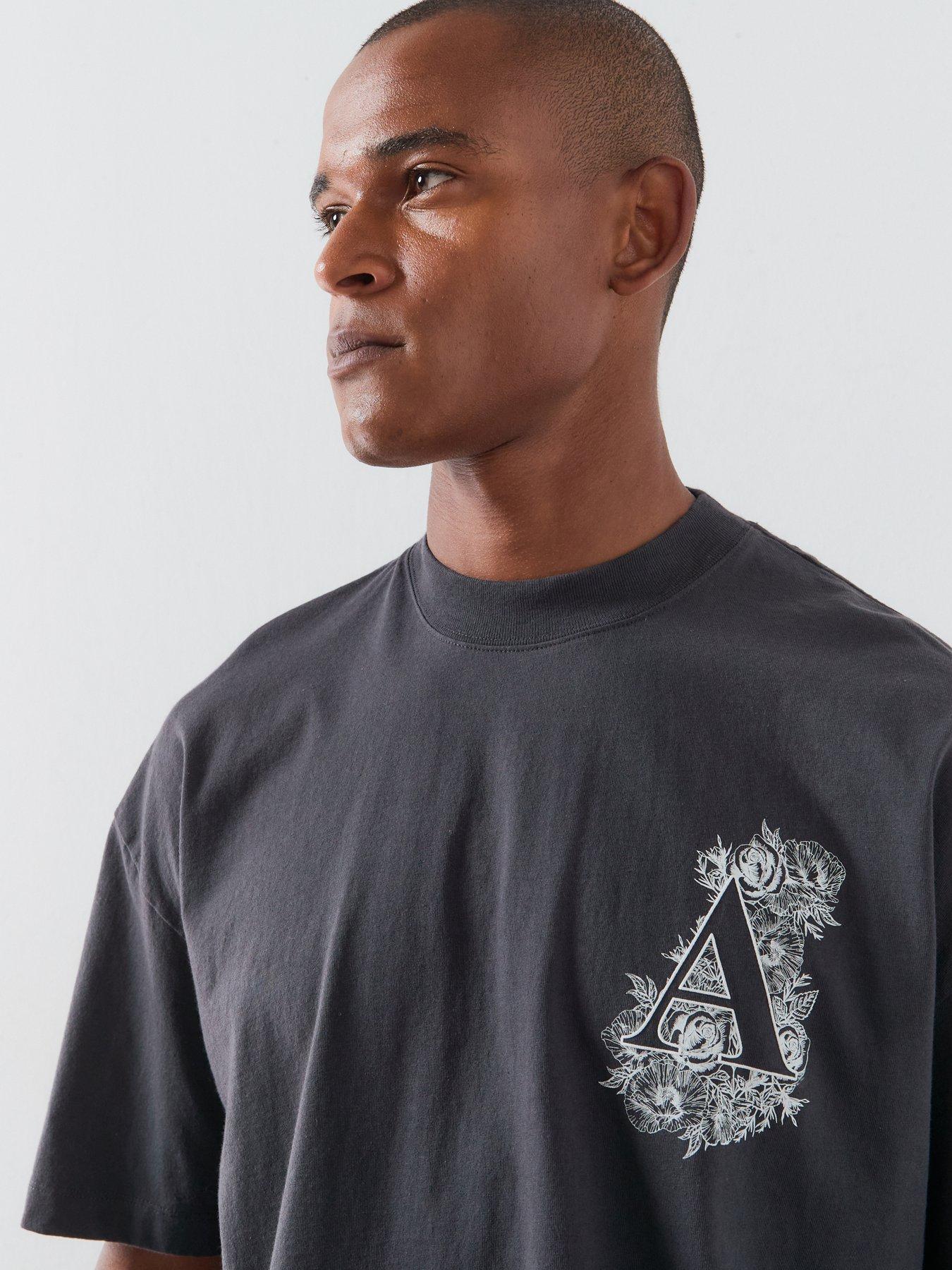 Image 4 of 5 of AllSaints Anthos Graphic T-Shirt - Black