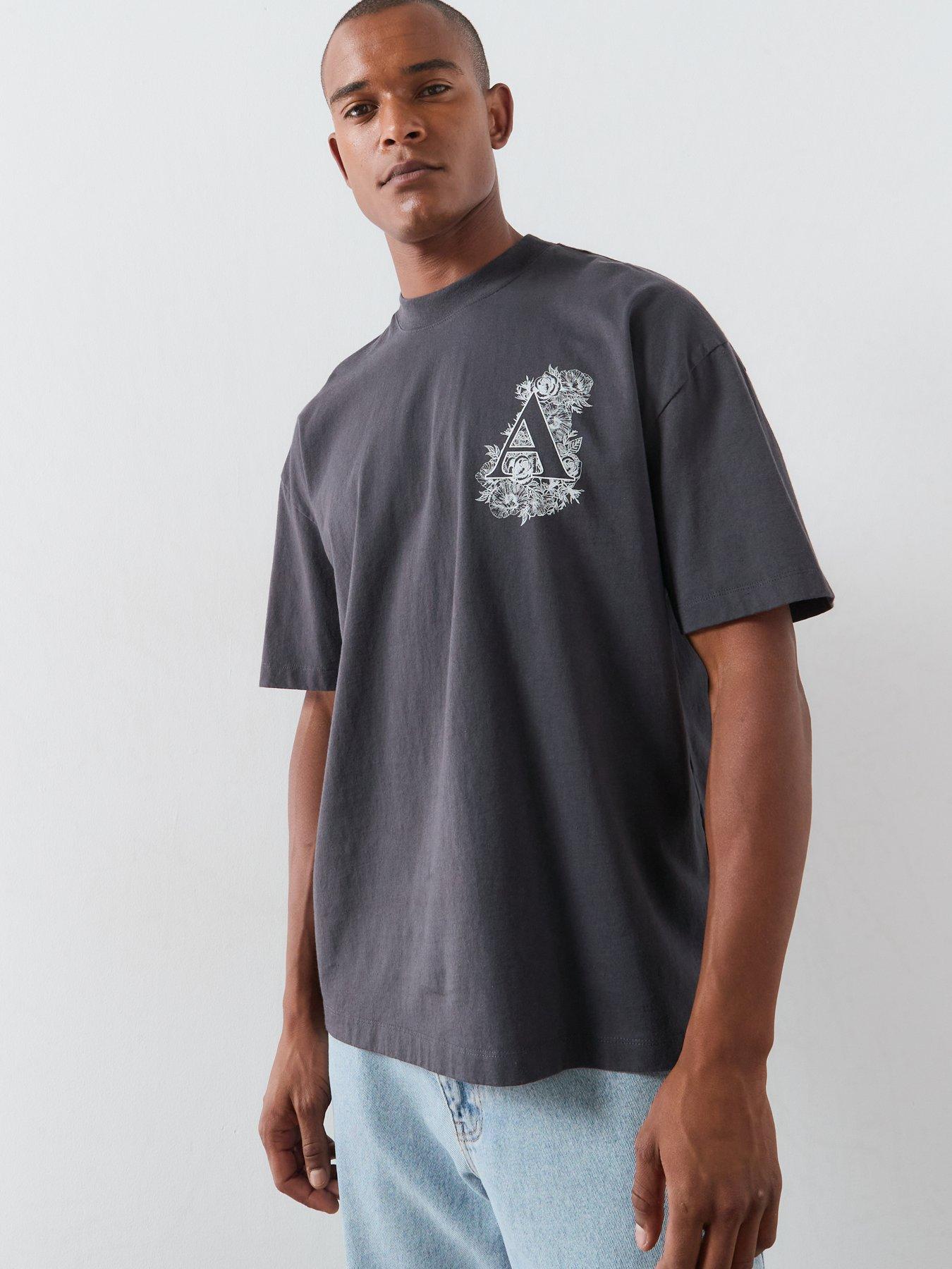 Image 5 of 5 of AllSaints Anthos Graphic T-Shirt - Black