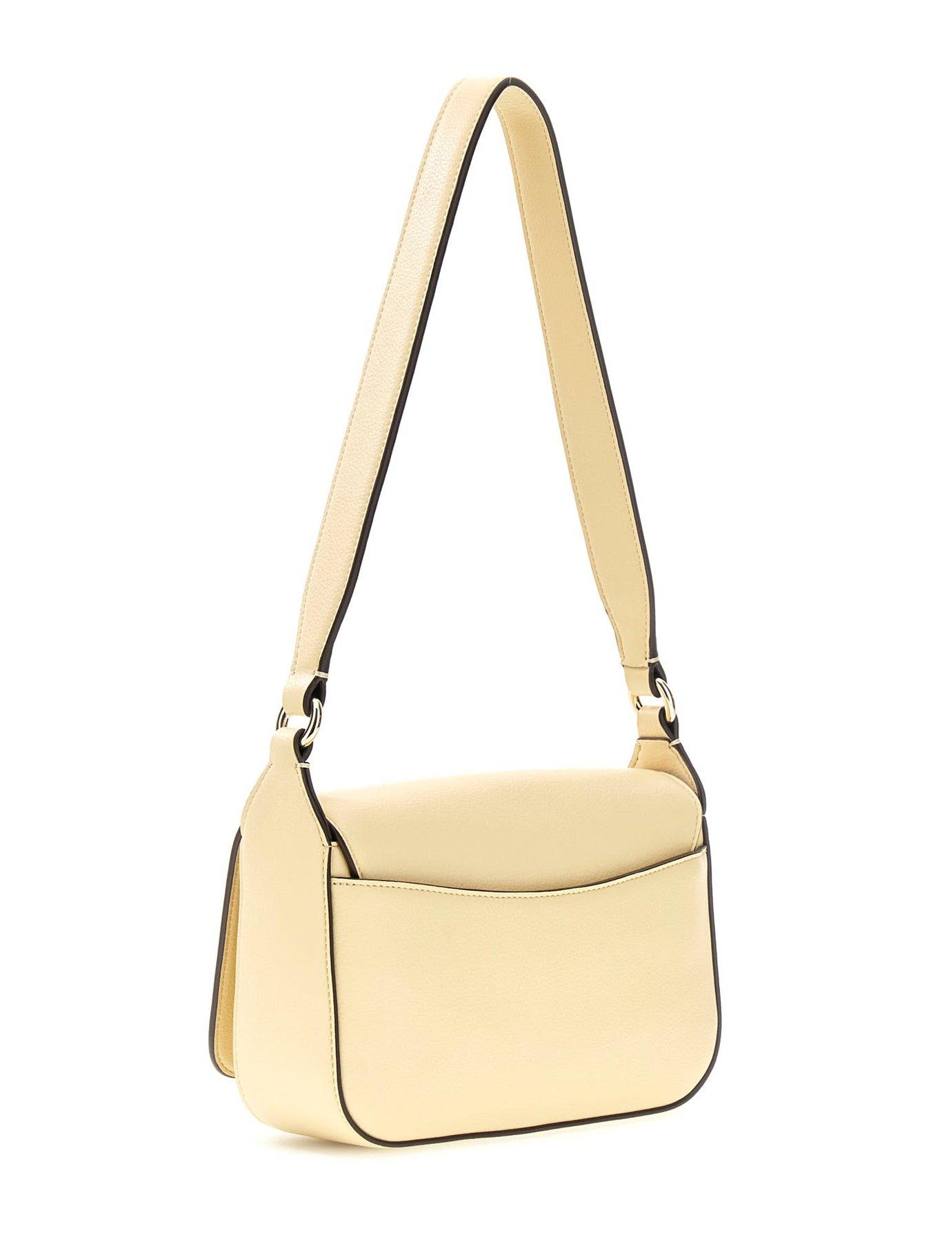 Image 2 of 4 of Guess Ruby Logo Flap Shoulder Bag - Yellow