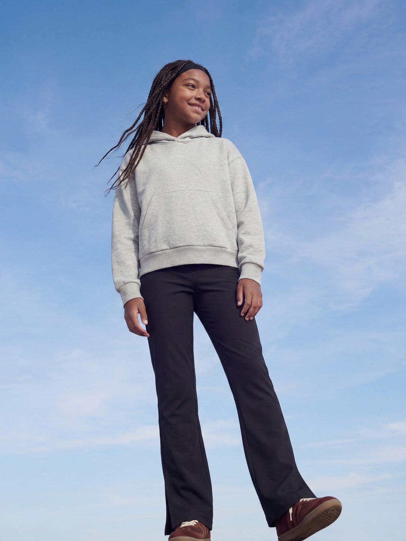 JJXX Girl Girls Nancy Flared Leg Trousers - Black
