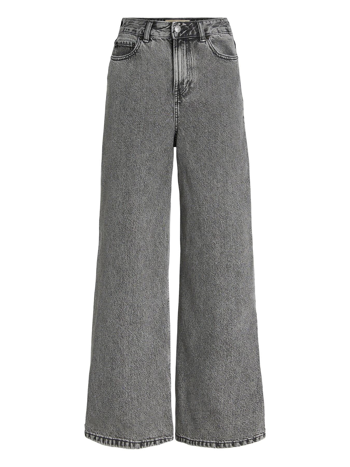 Image 2 of 6 of JJXX Girl Girls Tokyo M6119 Wide Leg Jeans - Grey