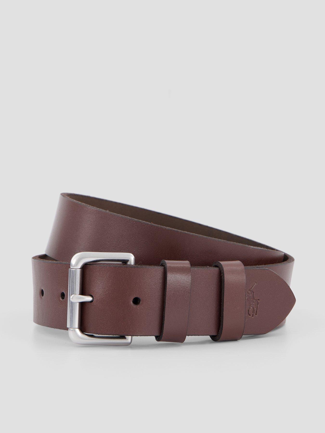 Polo Ralph Lauren Leather Roller Buckle Belt - Brown