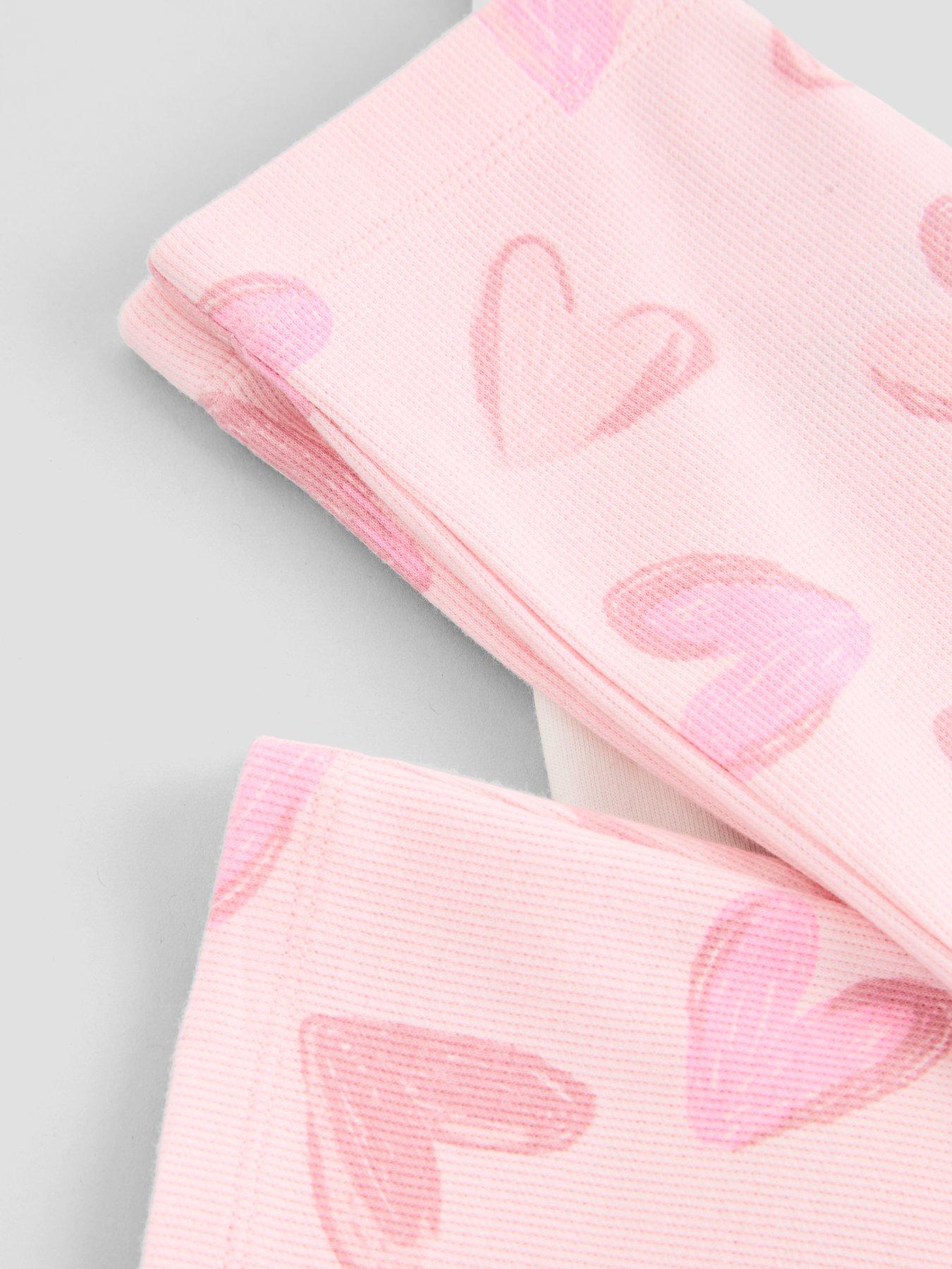 Image 6 of 6 of The Very Collection Girls Applique Heart Flare Legging Basic Set - Pink