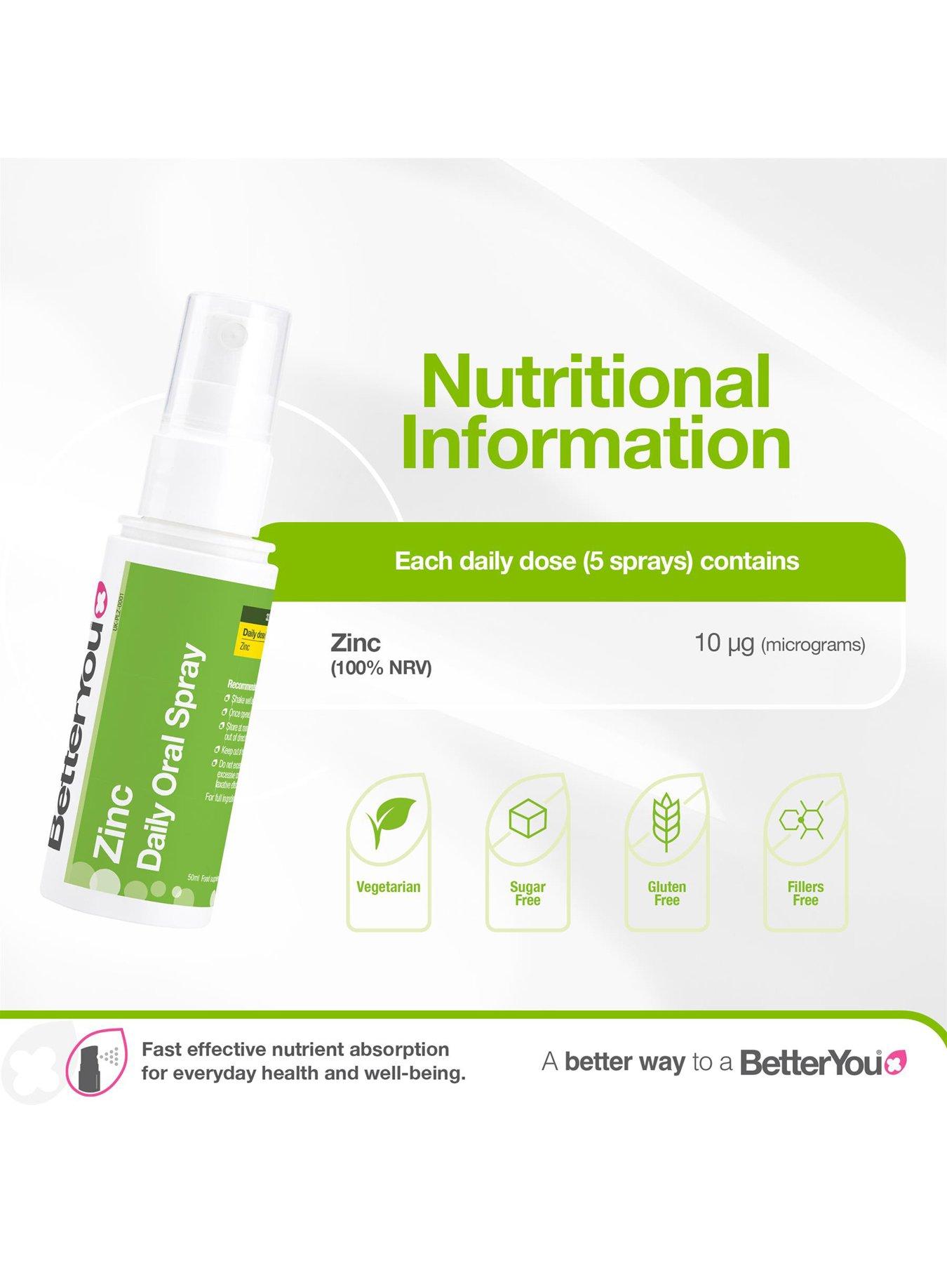 Image 3 of 6 of BetterYou BetterYou - Zinc - Lemon & Lime - 50ml