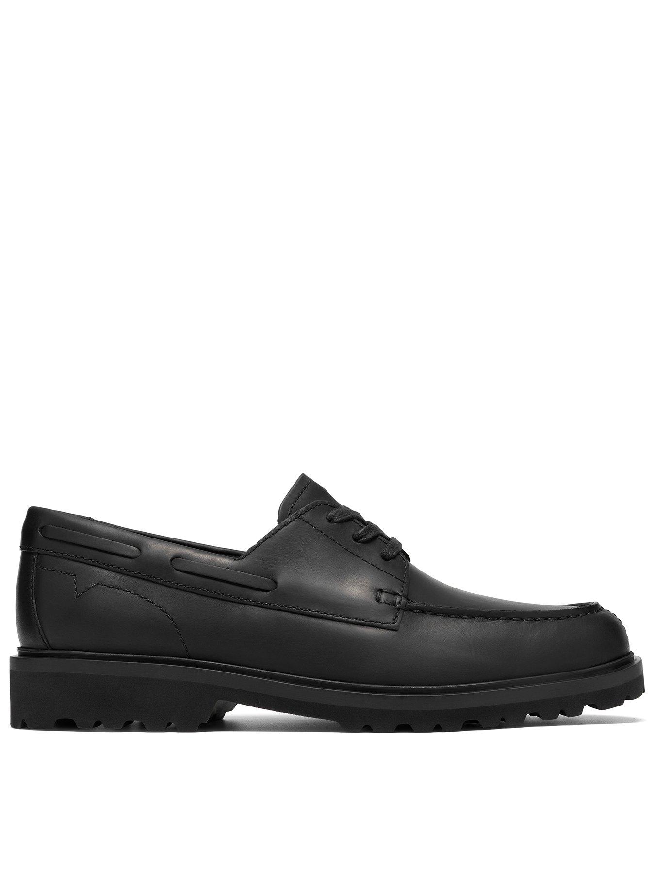 Clarks Berwick Boat Shoe - Black