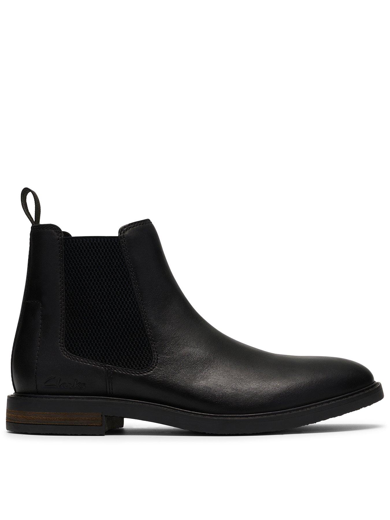 Clarks Jaxen Easy Chelsea Boot, Black, Size 11, Men