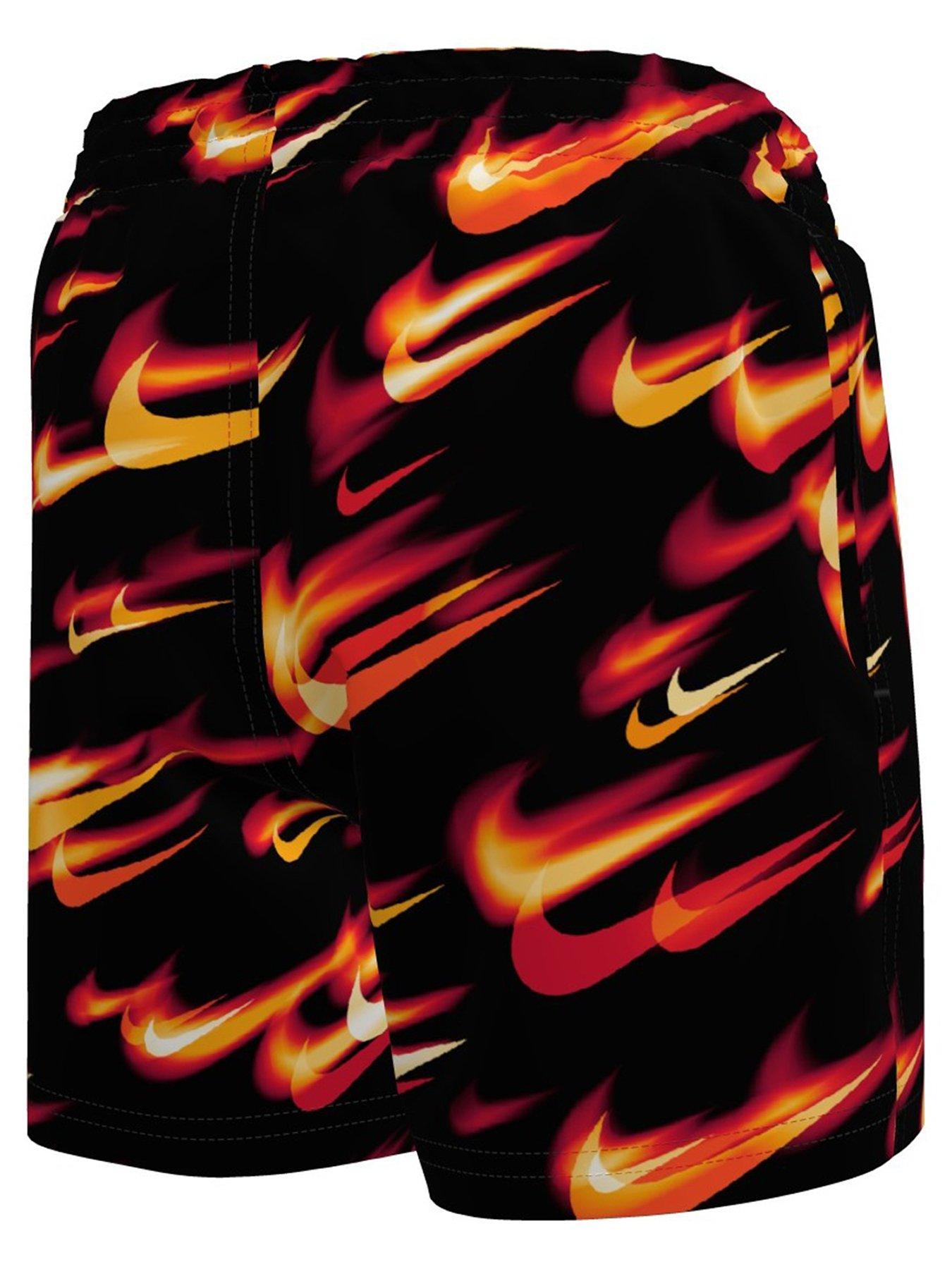 Image 2 of 3 of Nike Junior Boys Swim 4 Inch Volley Short - Red