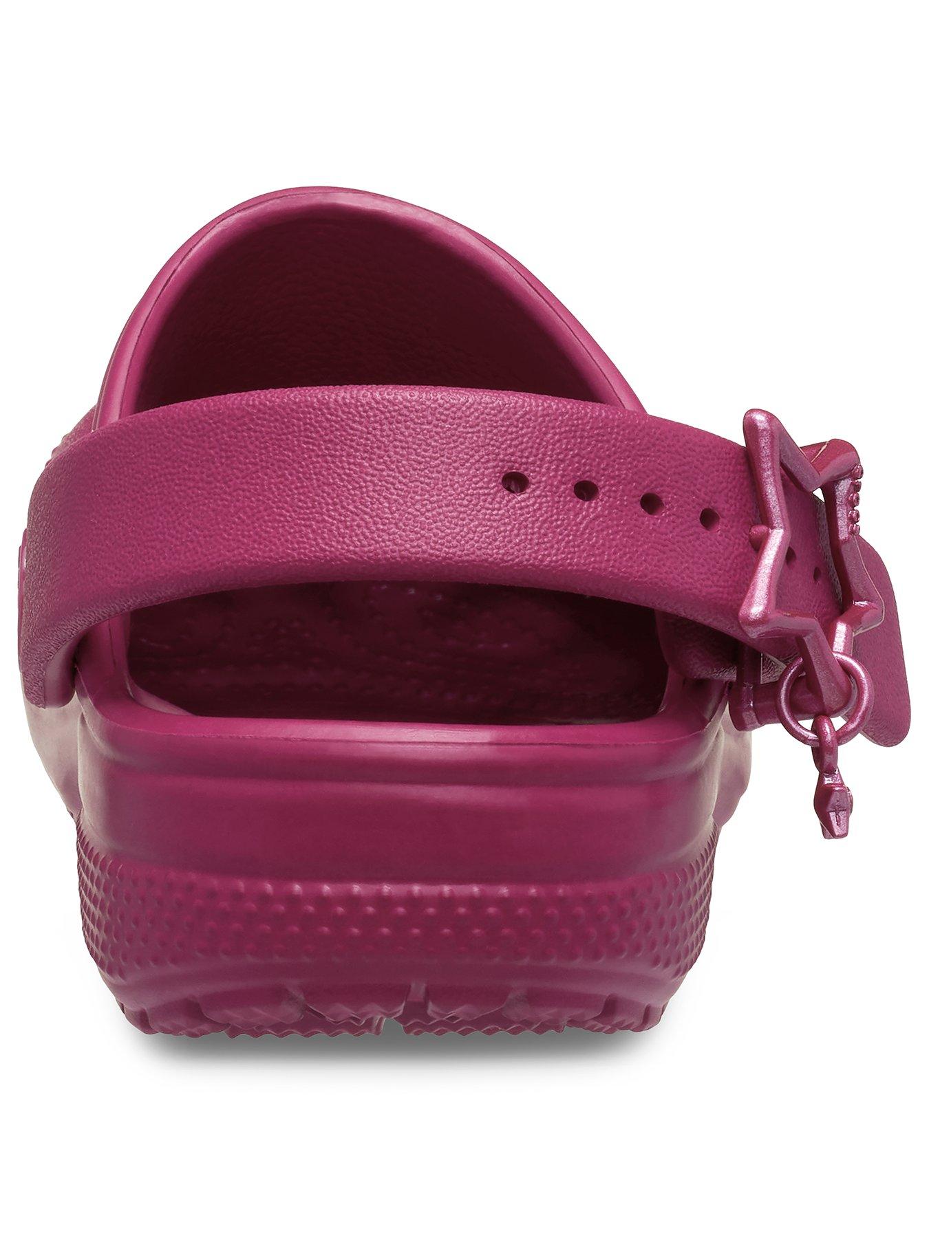 Image 3 of 7 of Crocs Junior Classic Star Buckle Clog - Royal Pink