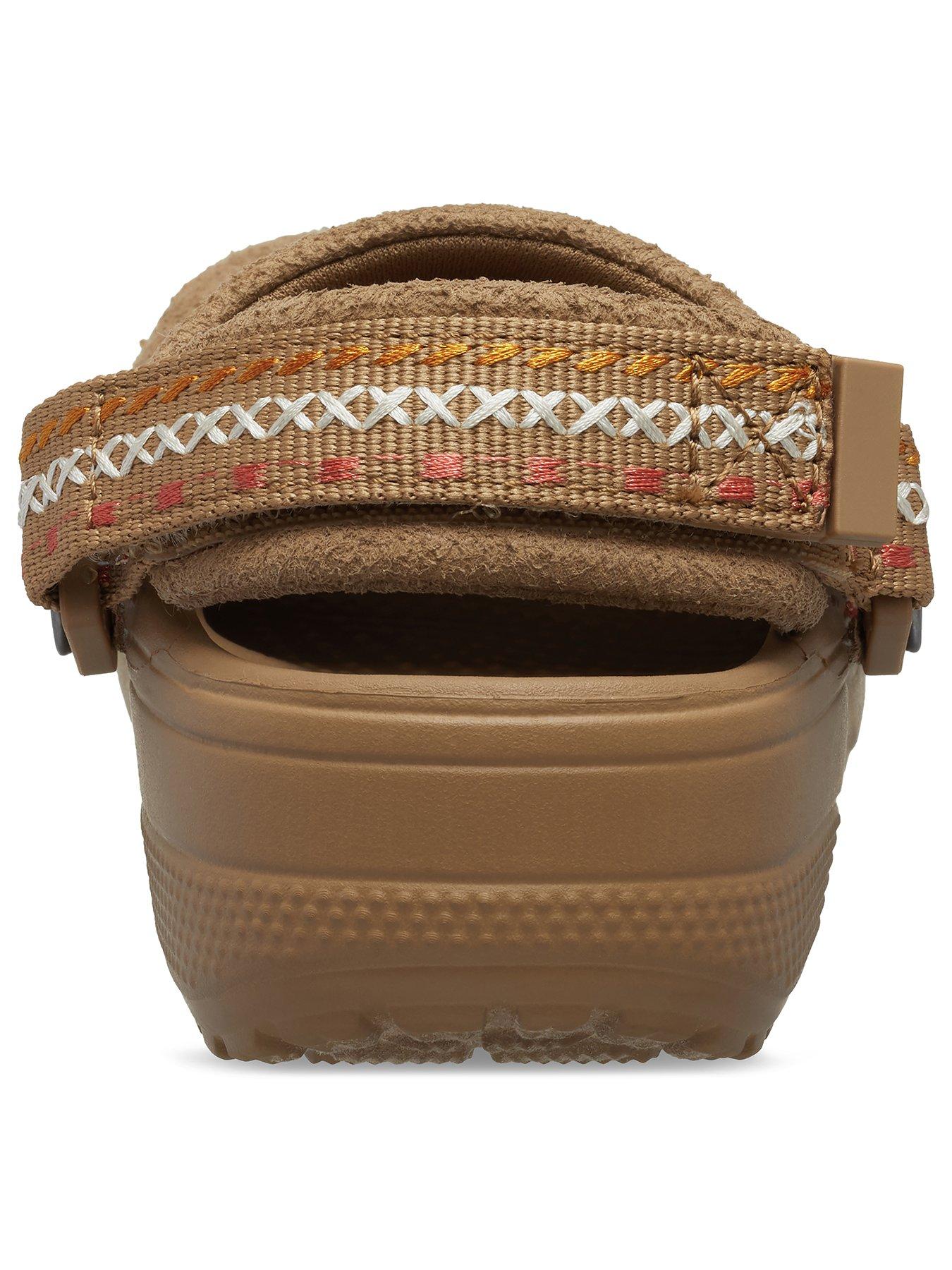 Image 3 of 6 of Crocs Junior Crafted Vegan Suede Stitch Clog - Sepia