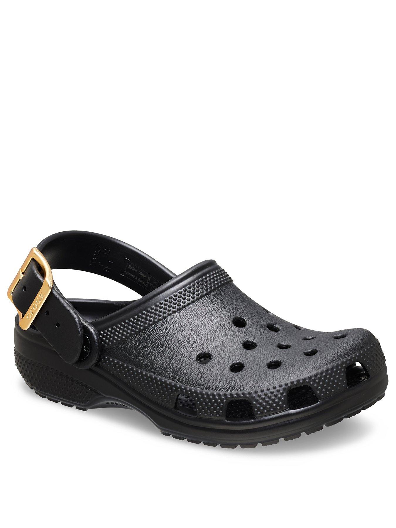 Image 2 of 7 of Crocs Junior Classic Metallic Buckle Clog - Black