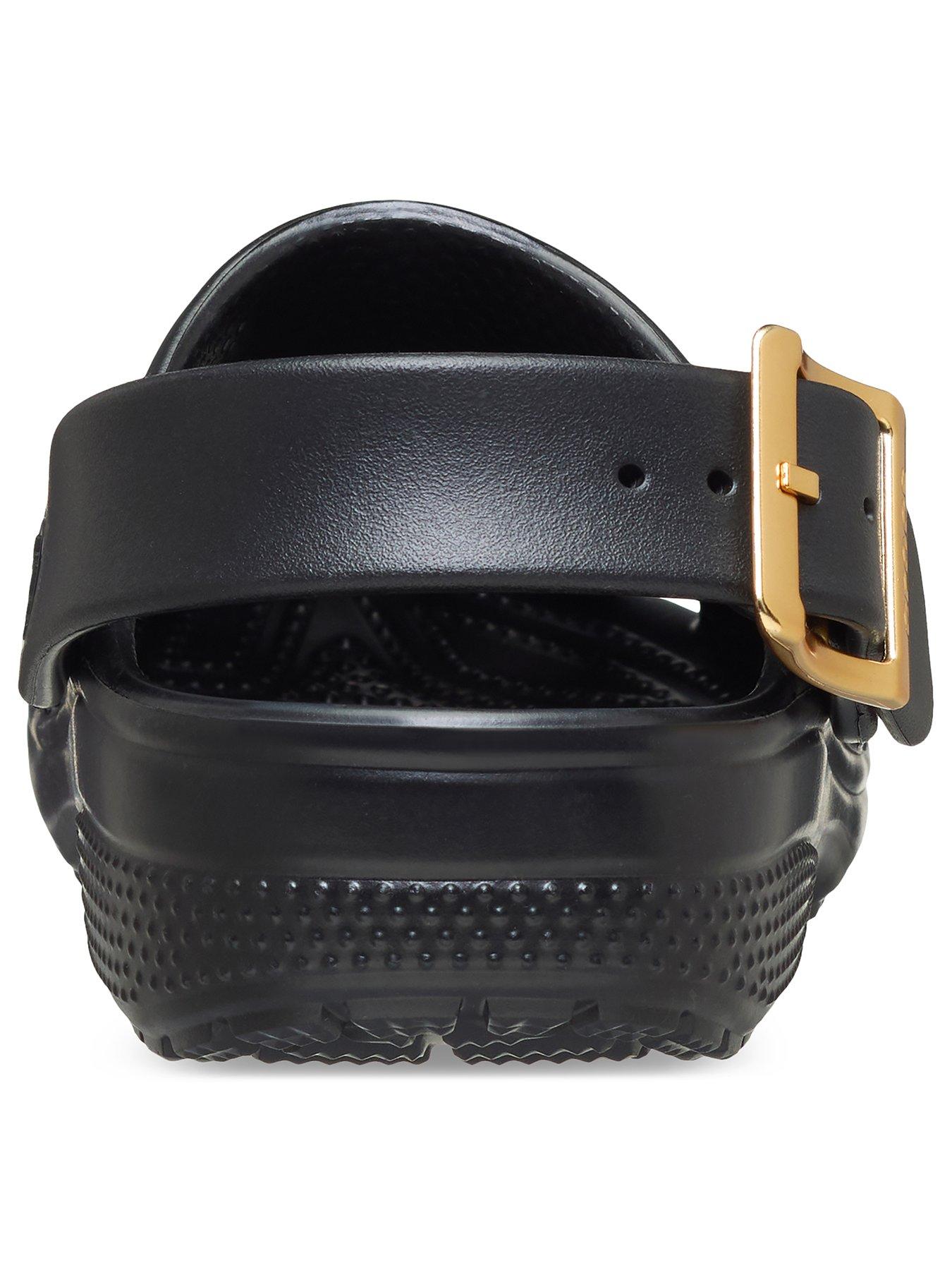 Image 3 of 7 of Crocs Junior Classic Metallic Buckle Clog - Black