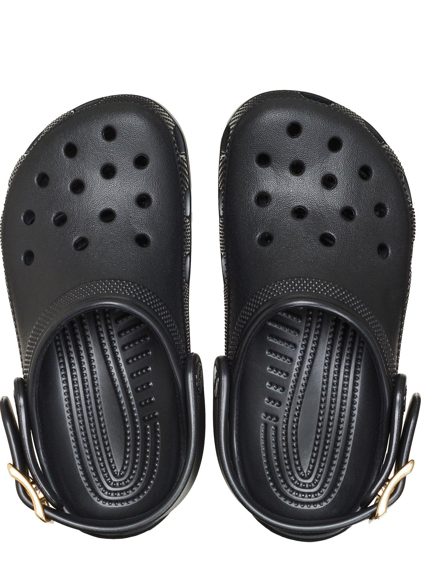 Image 4 of 7 of Crocs Junior Classic Metallic Buckle Clog - Black