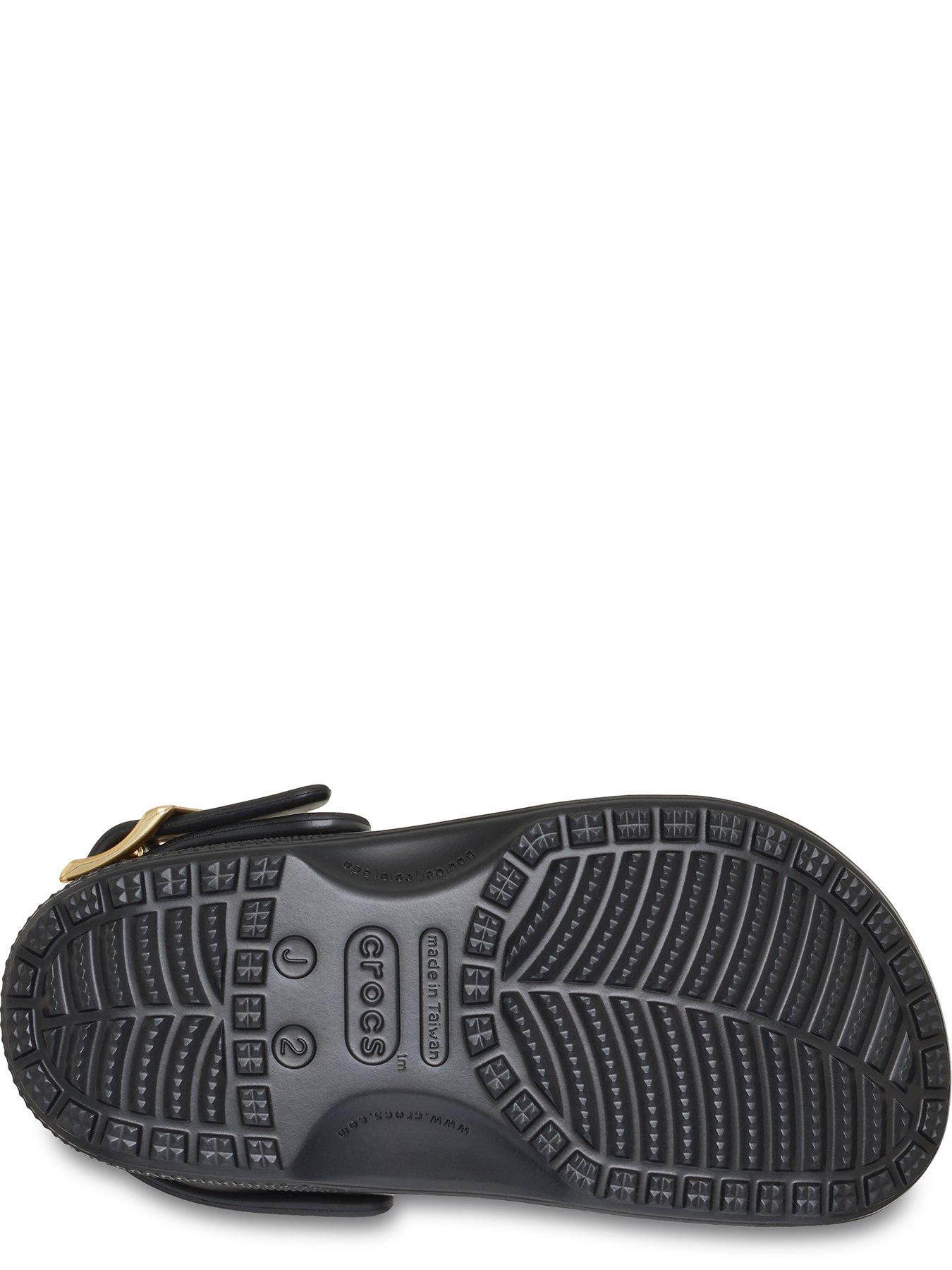 Image 5 of 7 of Crocs Junior Classic Metallic Buckle Clog - Black
