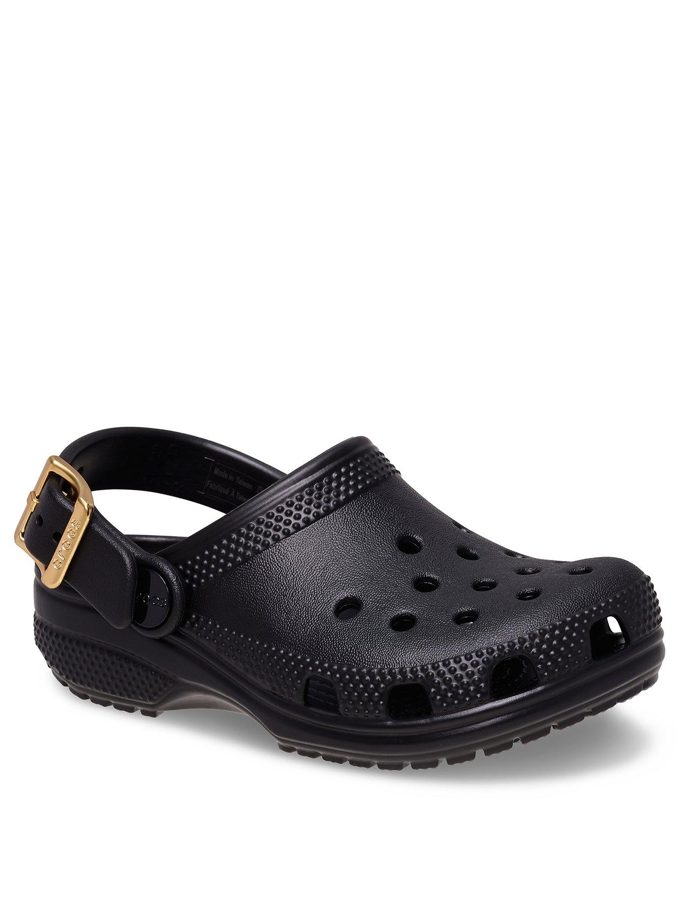 Image 2 of 6 of Crocs Classic Metallic Buckle Clog - Black