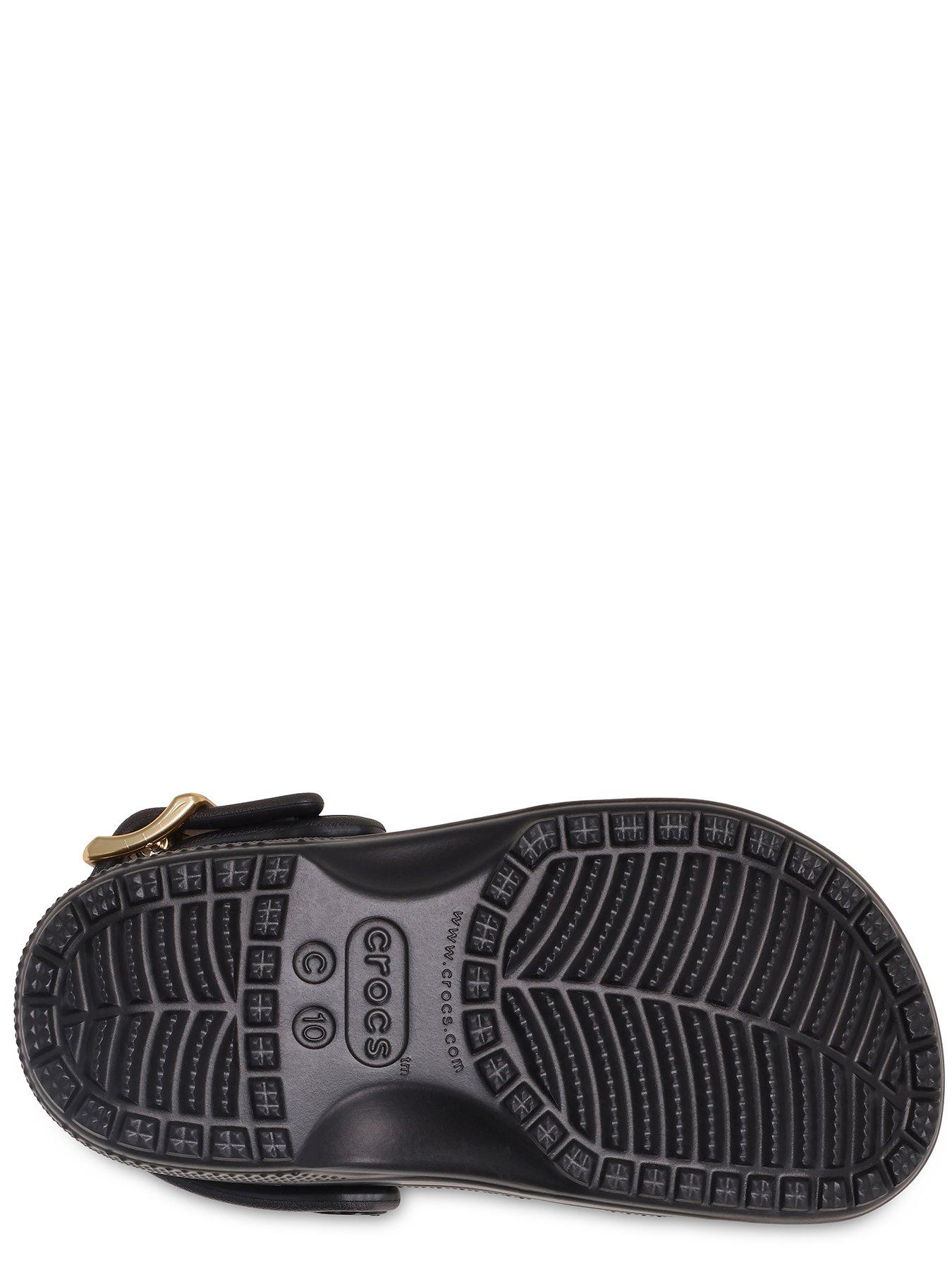 Image 5 of 6 of Crocs Classic Metallic Buckle Clog - Black