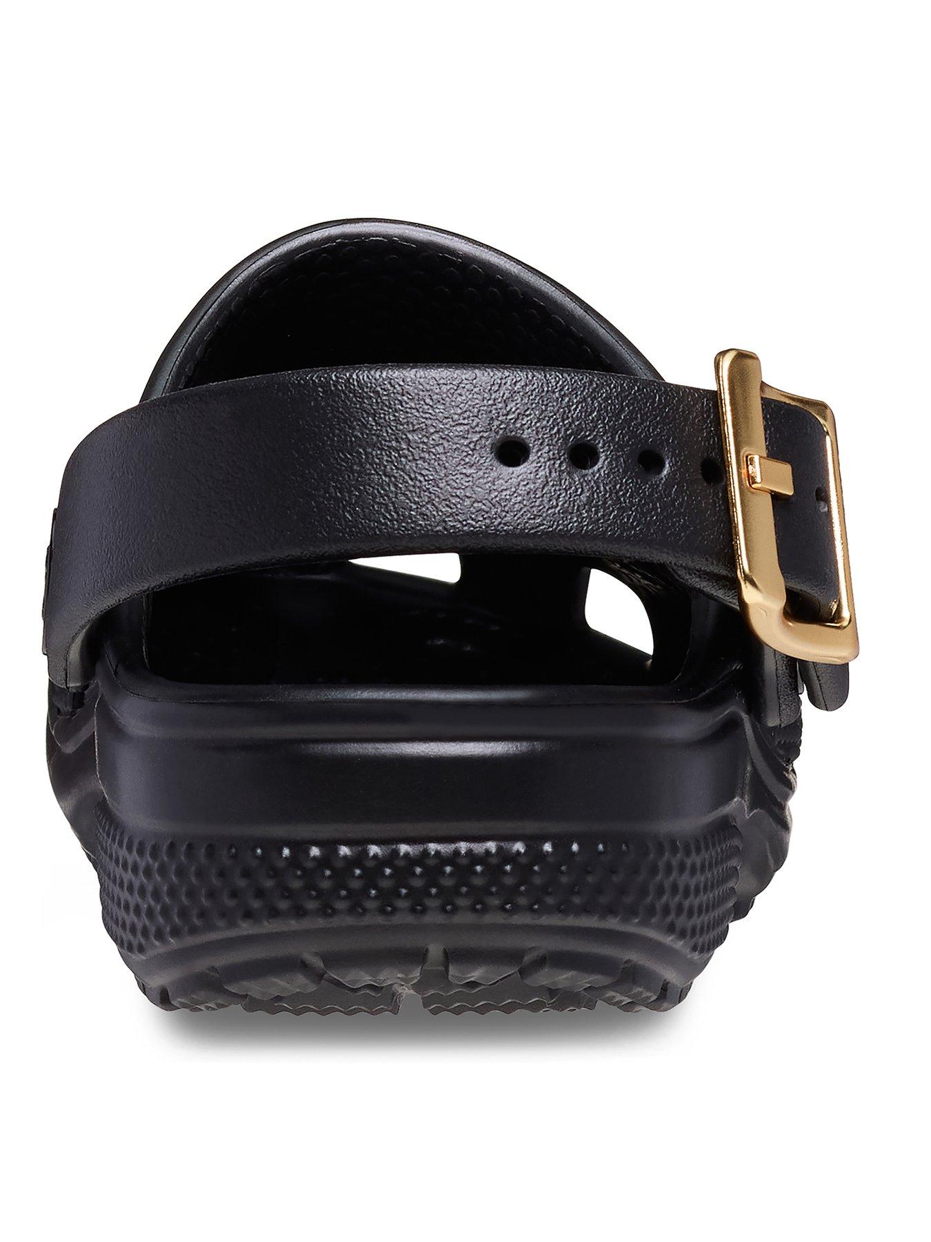 Image 6 of 6 of Crocs Classic Metallic Buckle Clog - Black