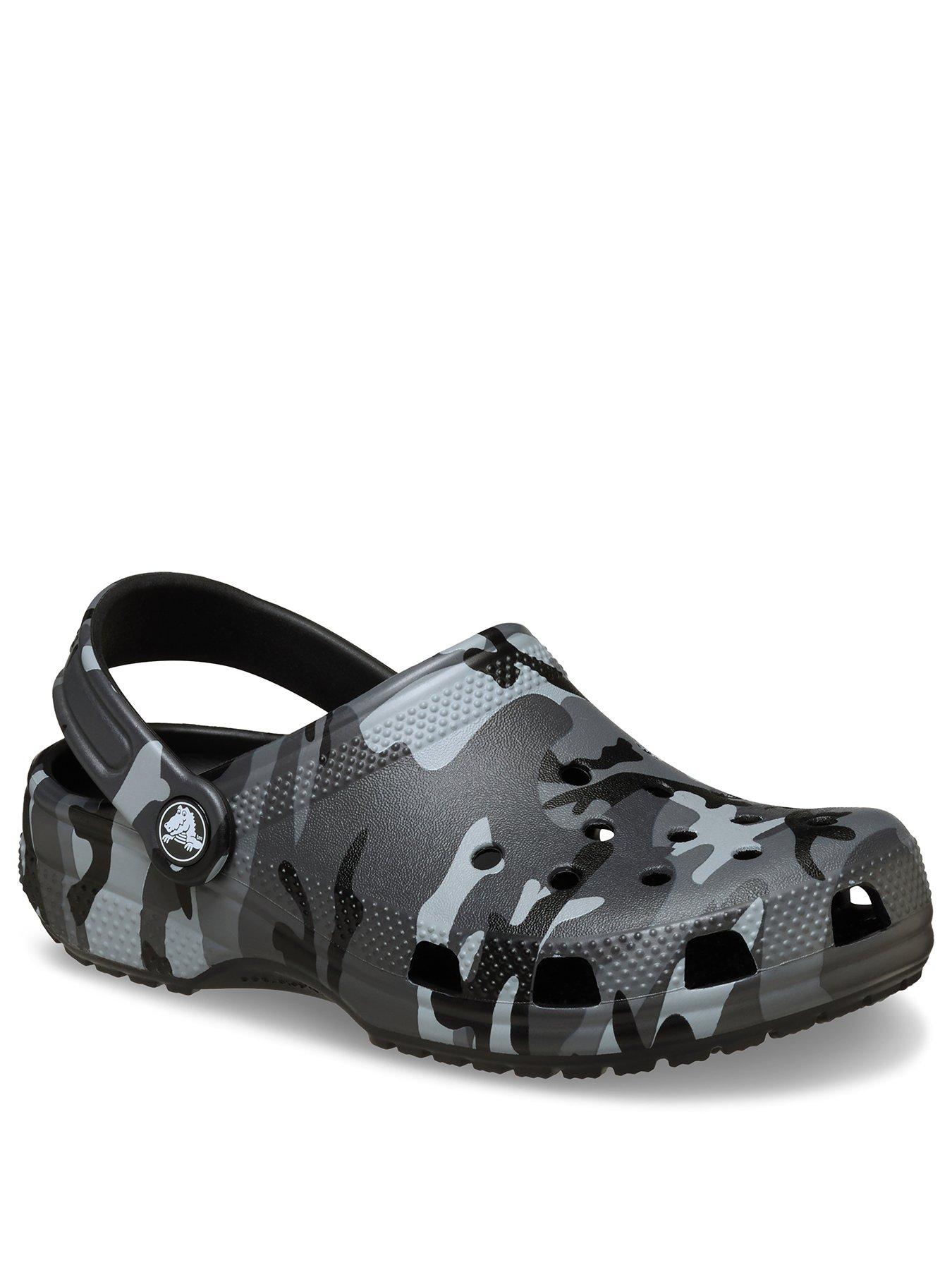Image 2 of 7 of Crocs Junior Classic Camouflage Clog - Black/slate Grey