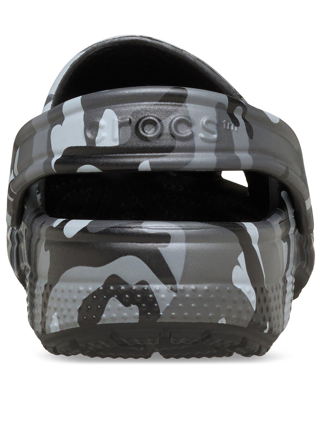 Image 3 of 7 of Crocs Junior Classic Camouflage Clog - Black/slate Grey