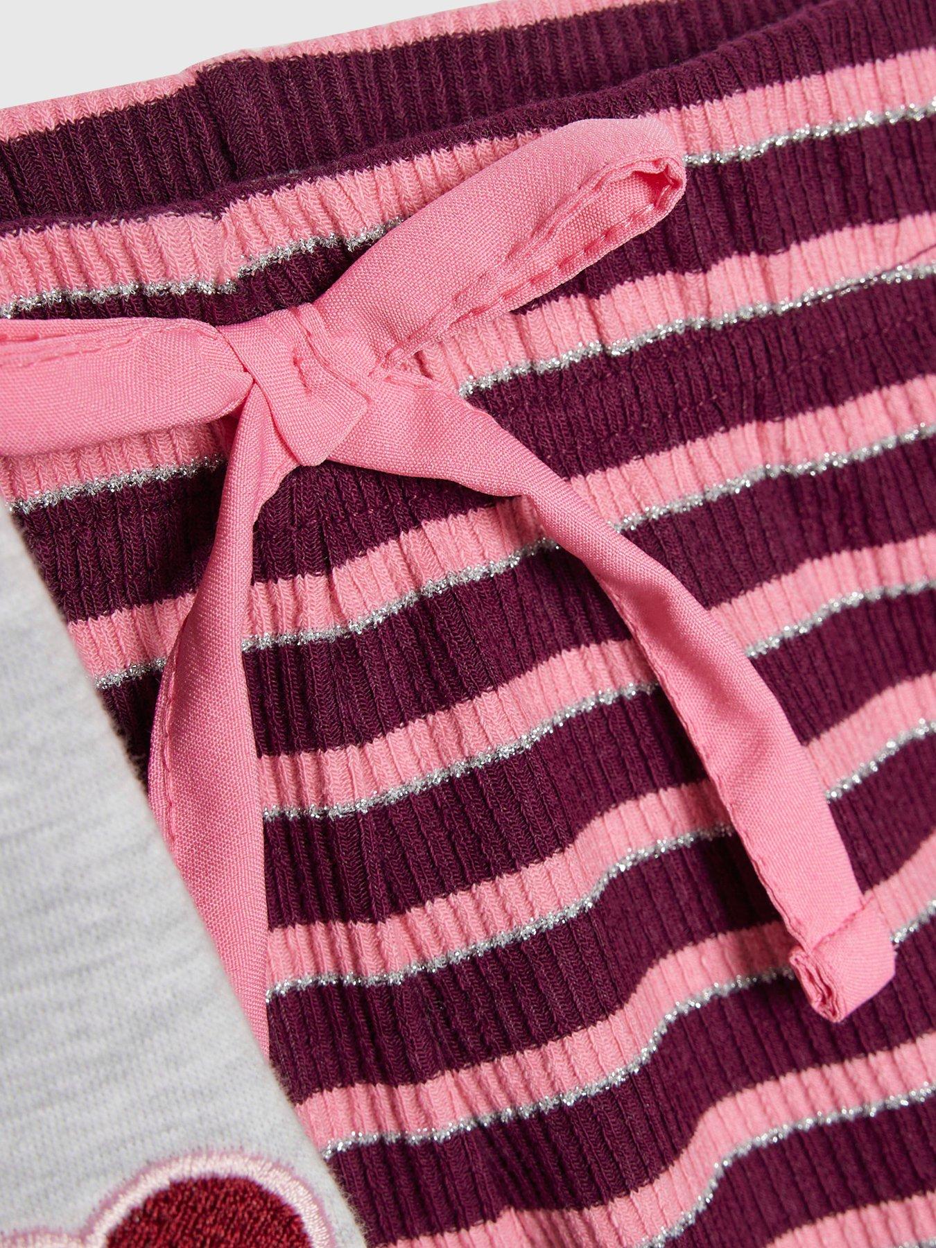Image 5 of 5 of River Island Girls Cosy Era Sweatshirt Pyjamas Set - Grey