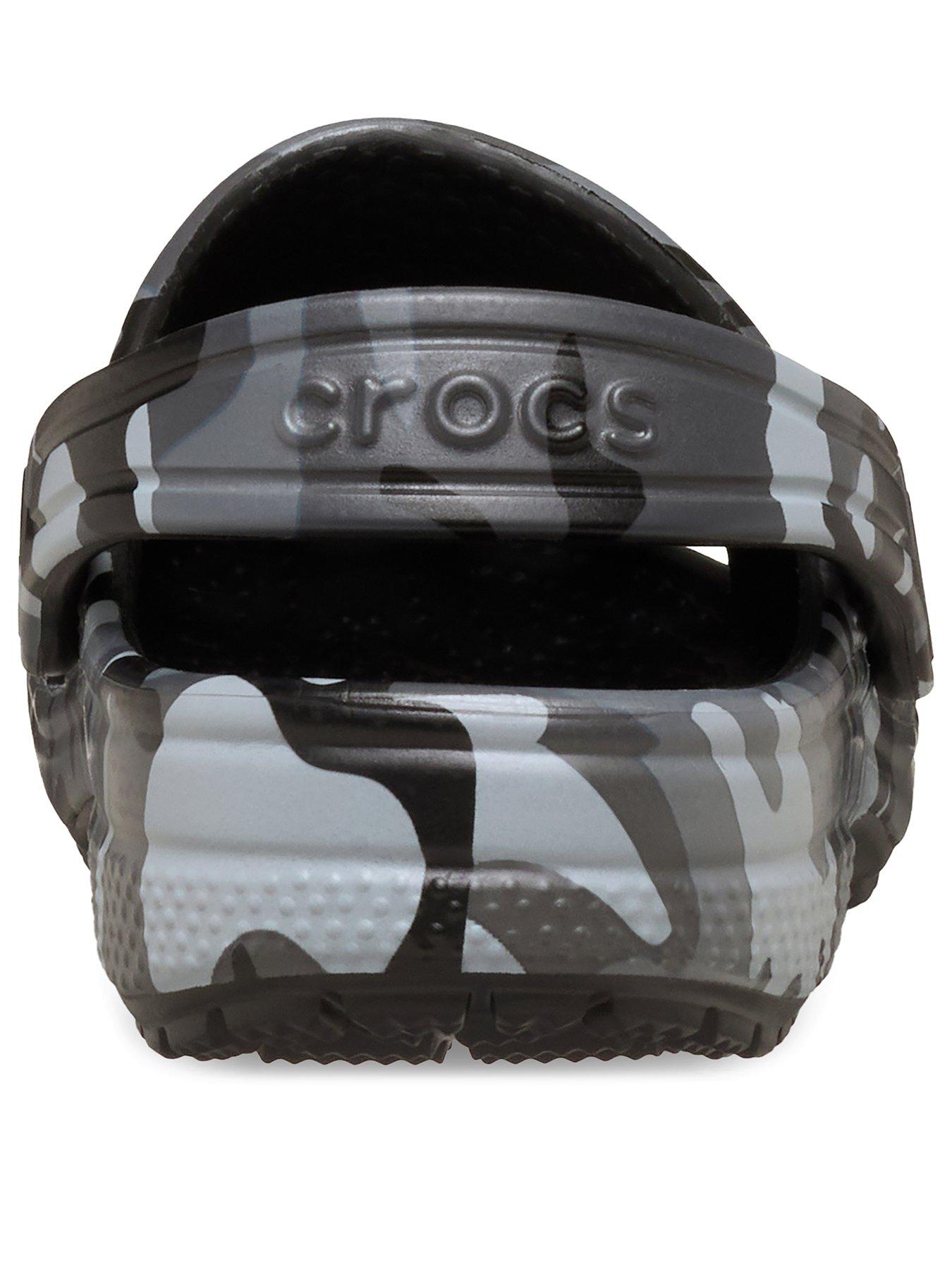 Image 3 of 6 of Crocs Kids Classic Camouflage Clog - Black/slate Grey