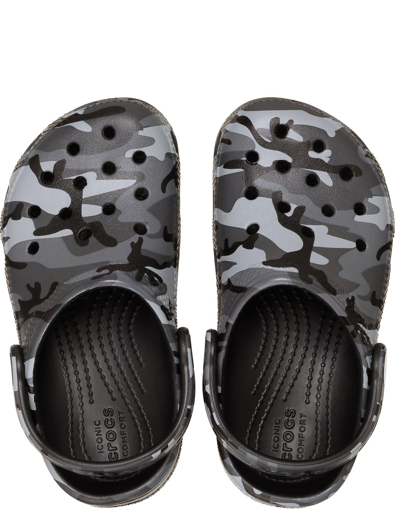 Image 4 of 6 of Crocs Kids Classic Camouflage Clog - Black/slate Grey