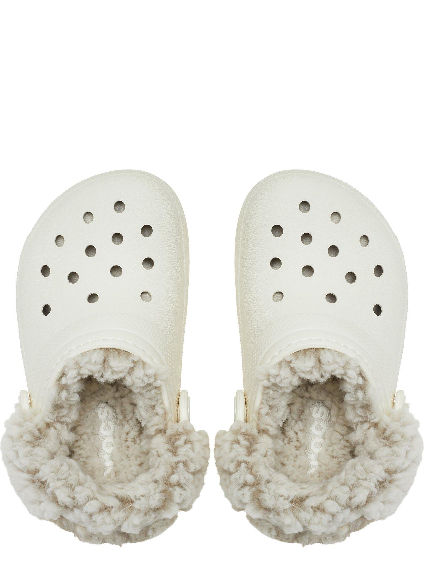 Image 4 of 6 of Crocs Kids Classic Fleece Lined Clog - Summit White